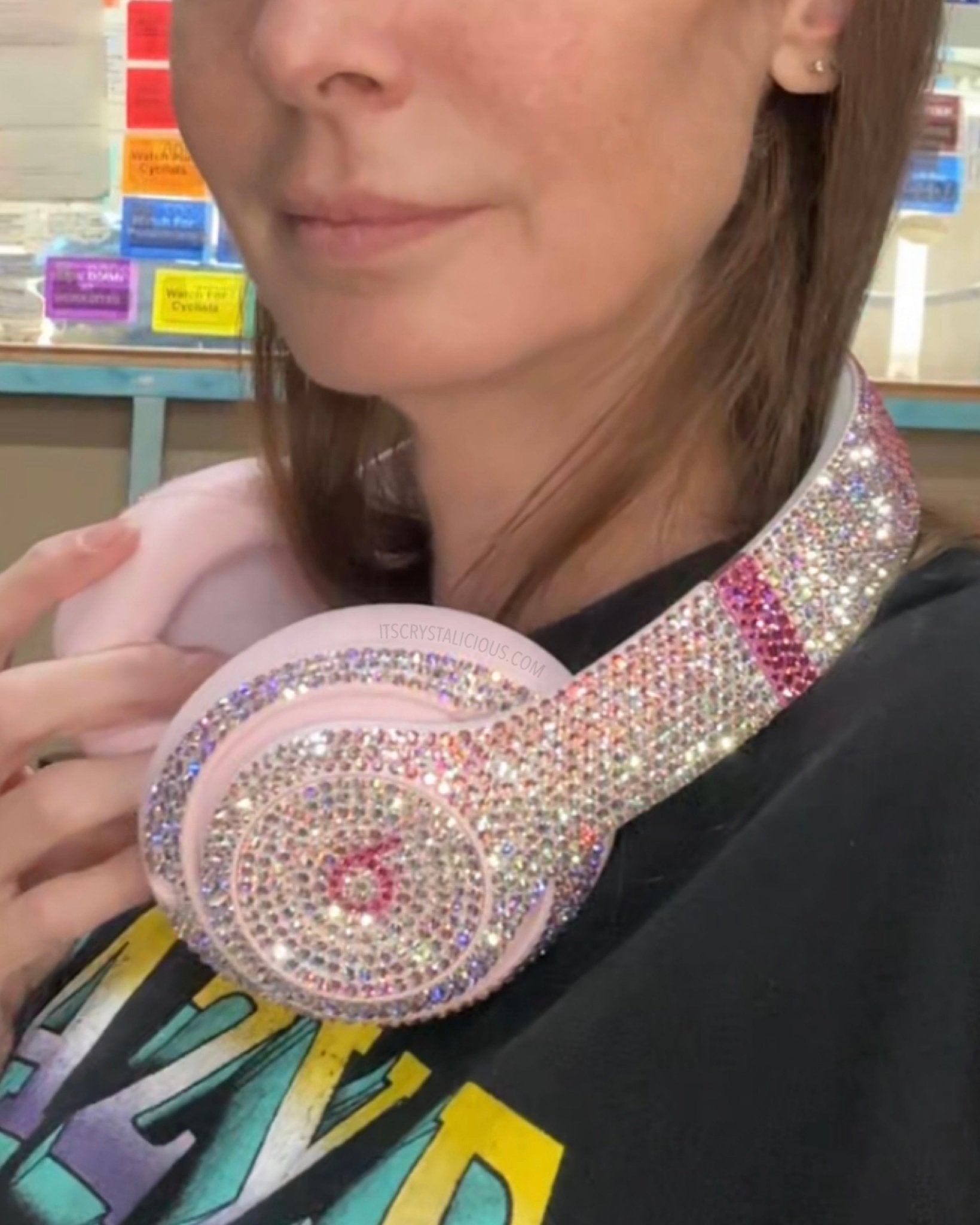 Limited Edition Soft Pink Beats By Dre Crystal Headphones - Studio Pro * - It's Crystalicious®
