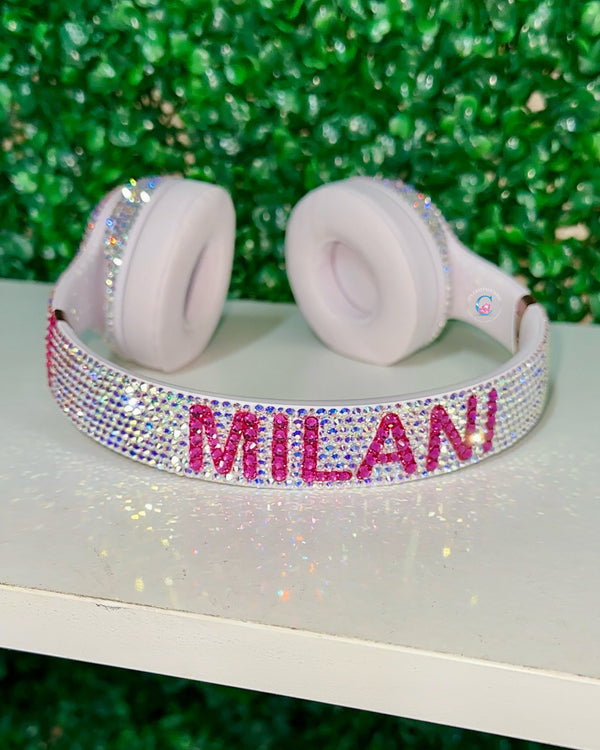 Custom embellished Beats By Dre Crystal Headphones - Solo4 *