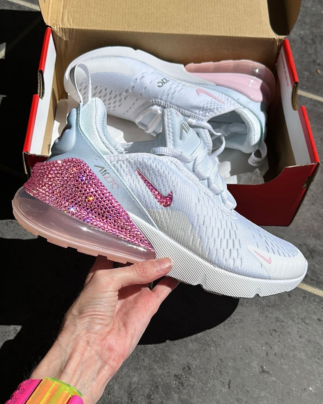 Nike Air Max 270 White/Pink Foam* - It's Crystalicious®