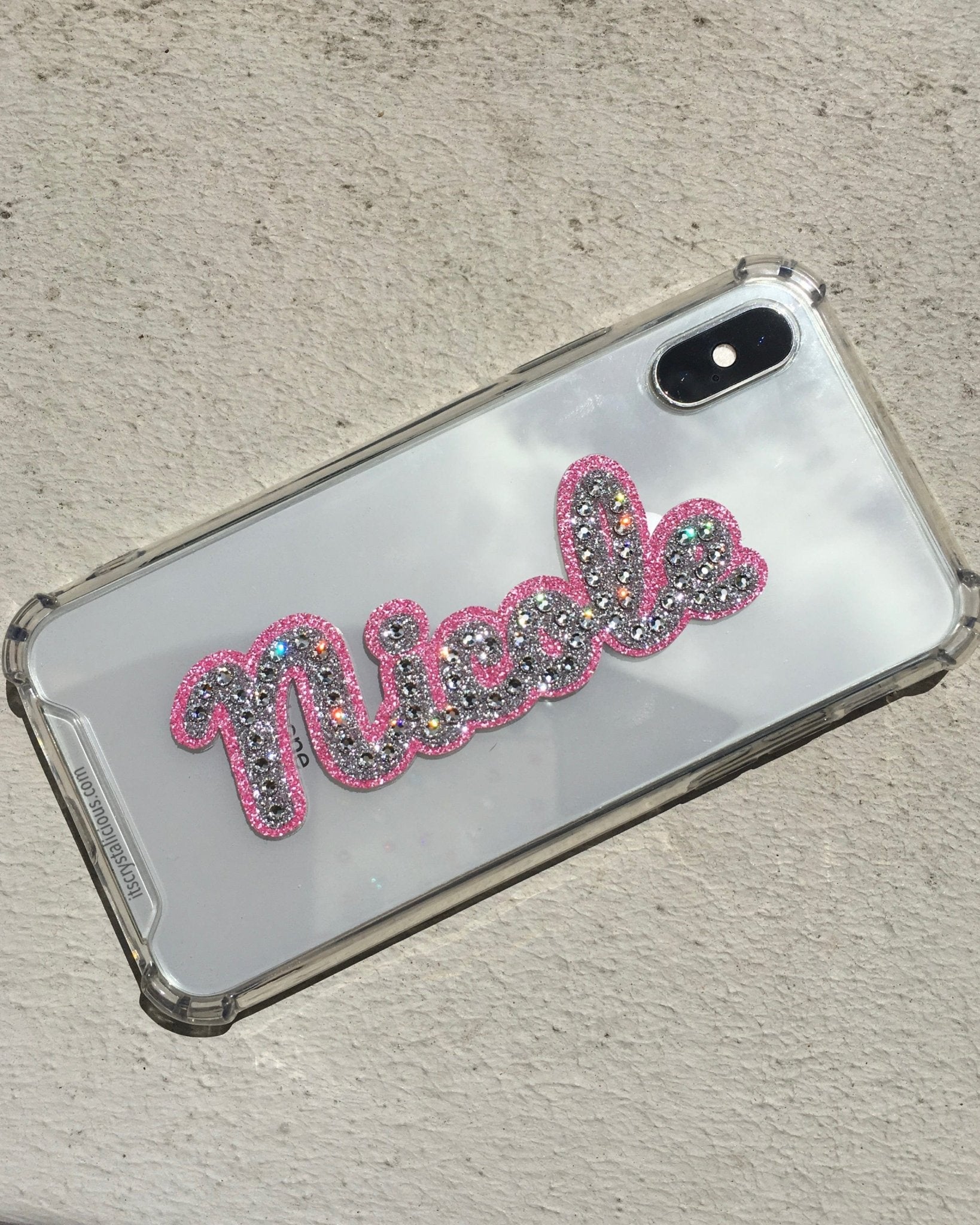 Pink Crystal Name Decal Cover * - It's Crystalicious®