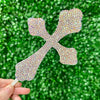 6” Curved Cross Cake Topper - Crystal AB*