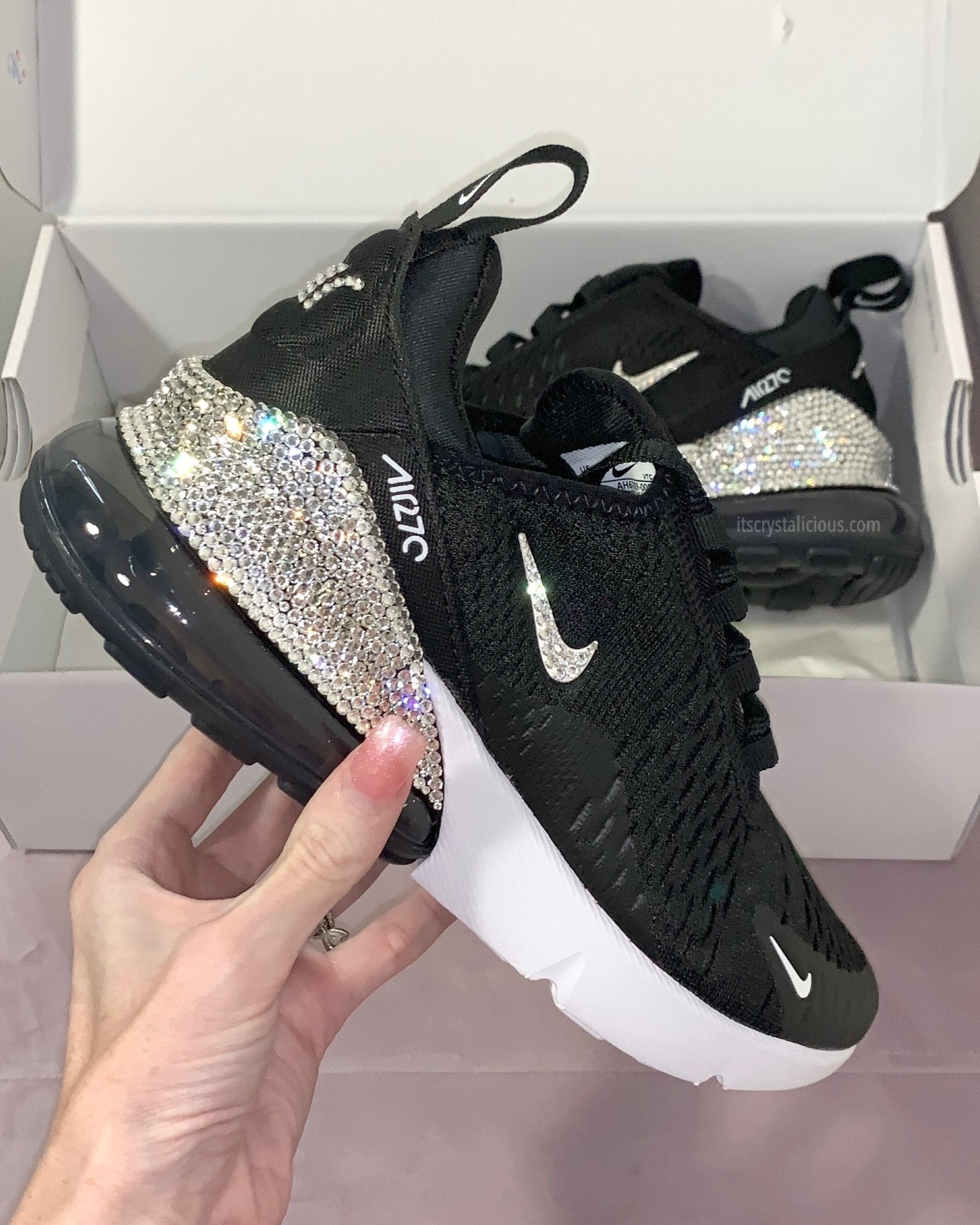 Nike Air Max 270 Black/White/Crystal * - It's Crystalicious®