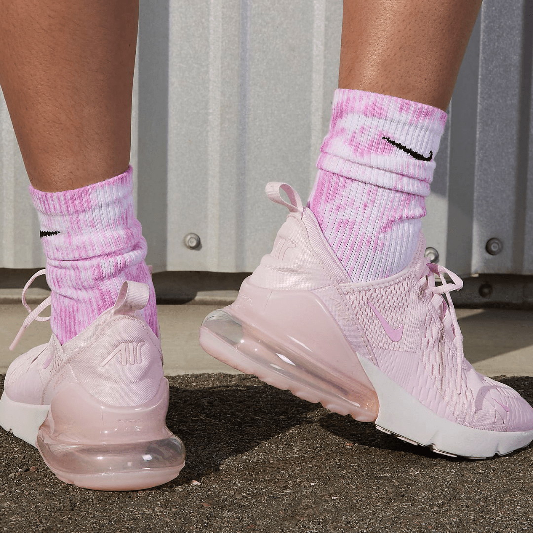 pink nike air force 270 high top