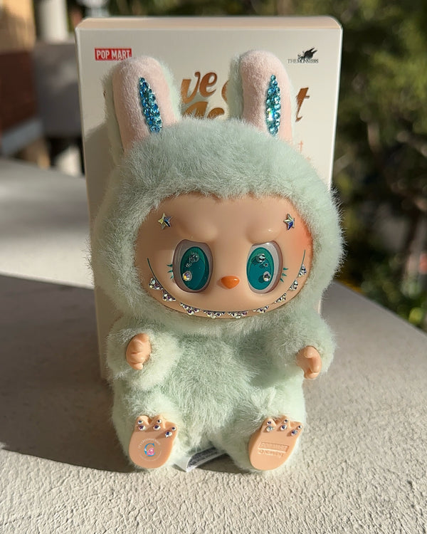 RTS - QUQU Crystal LABUBU THE MONSTERS - Have a Seat Vinyl Plush *