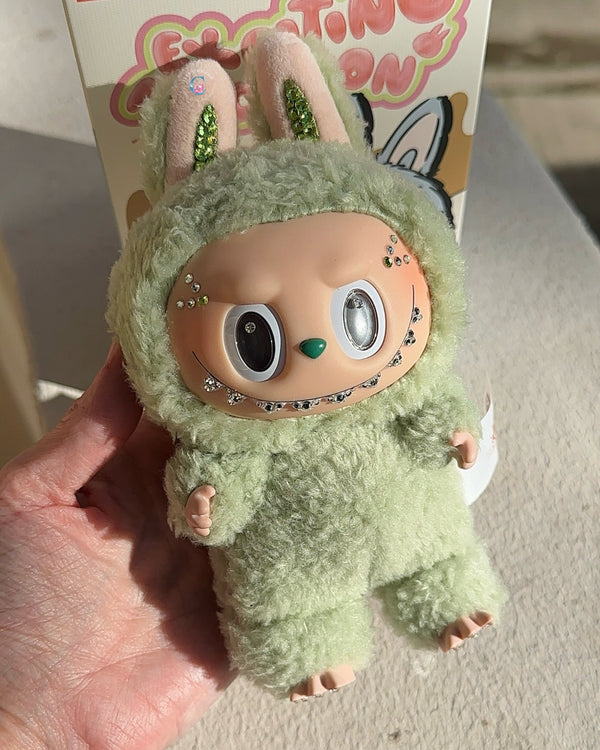 RTS - GREEN GRAPE - Crystal LABUBU THE MONSTERS - Exciting Macaron Vinyl Face * - It's Crystalicious®