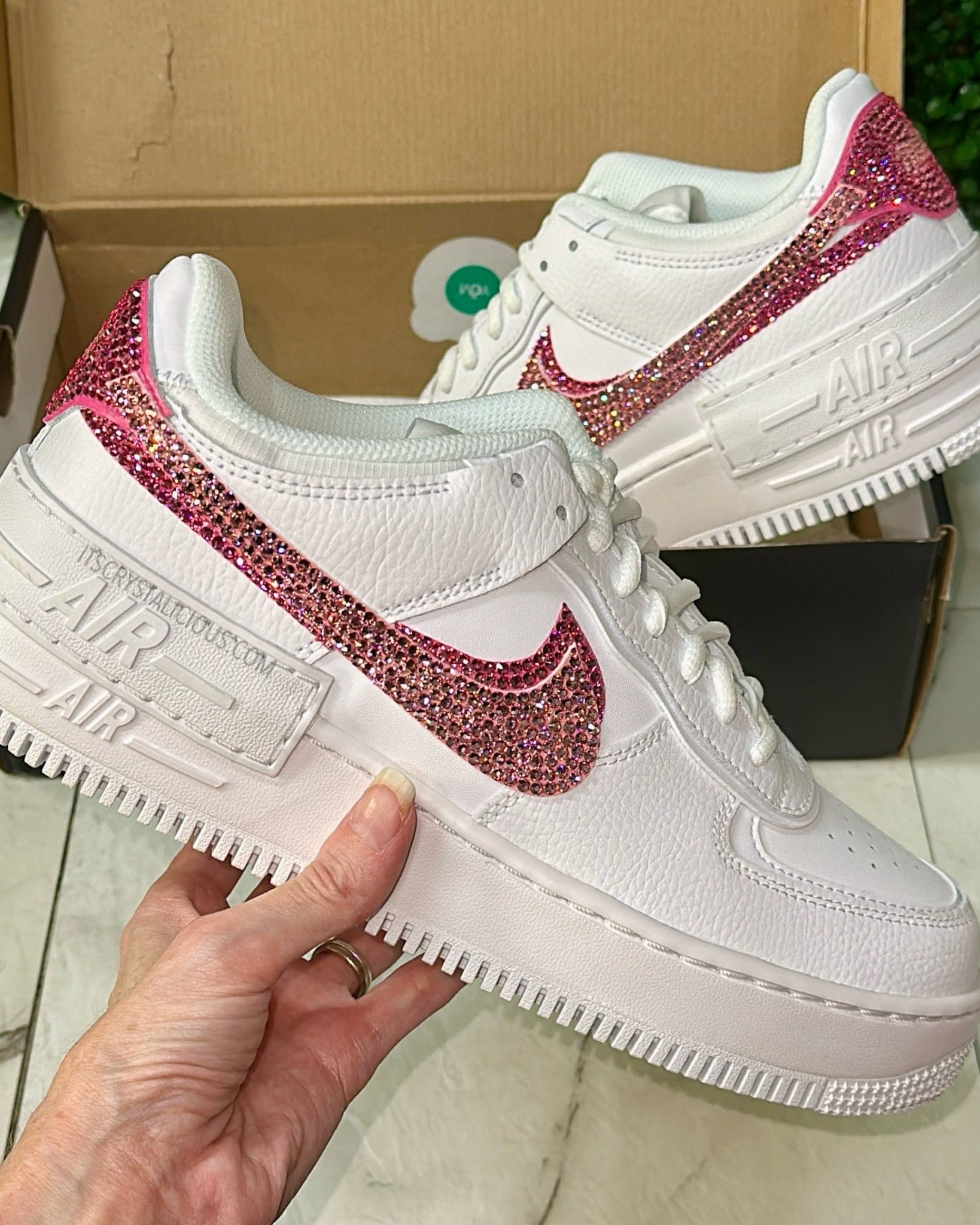 Nike Air Force 1 Shadow - Lt Rose/Rose * - It's Crystalicious®