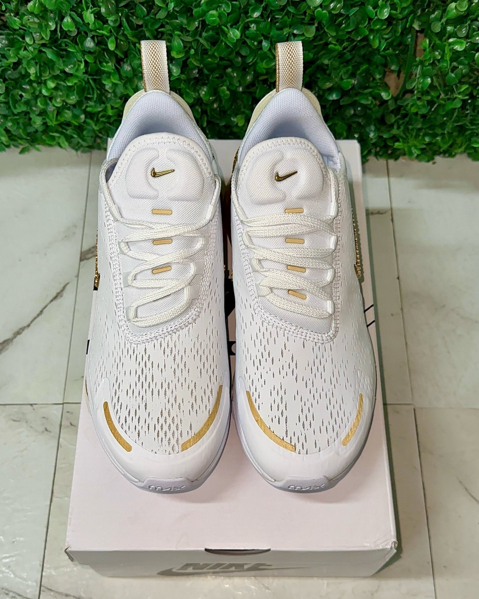 Nike Air Max 270 Premium - Team Gold Custom Crystal* - It's Crystalicious®