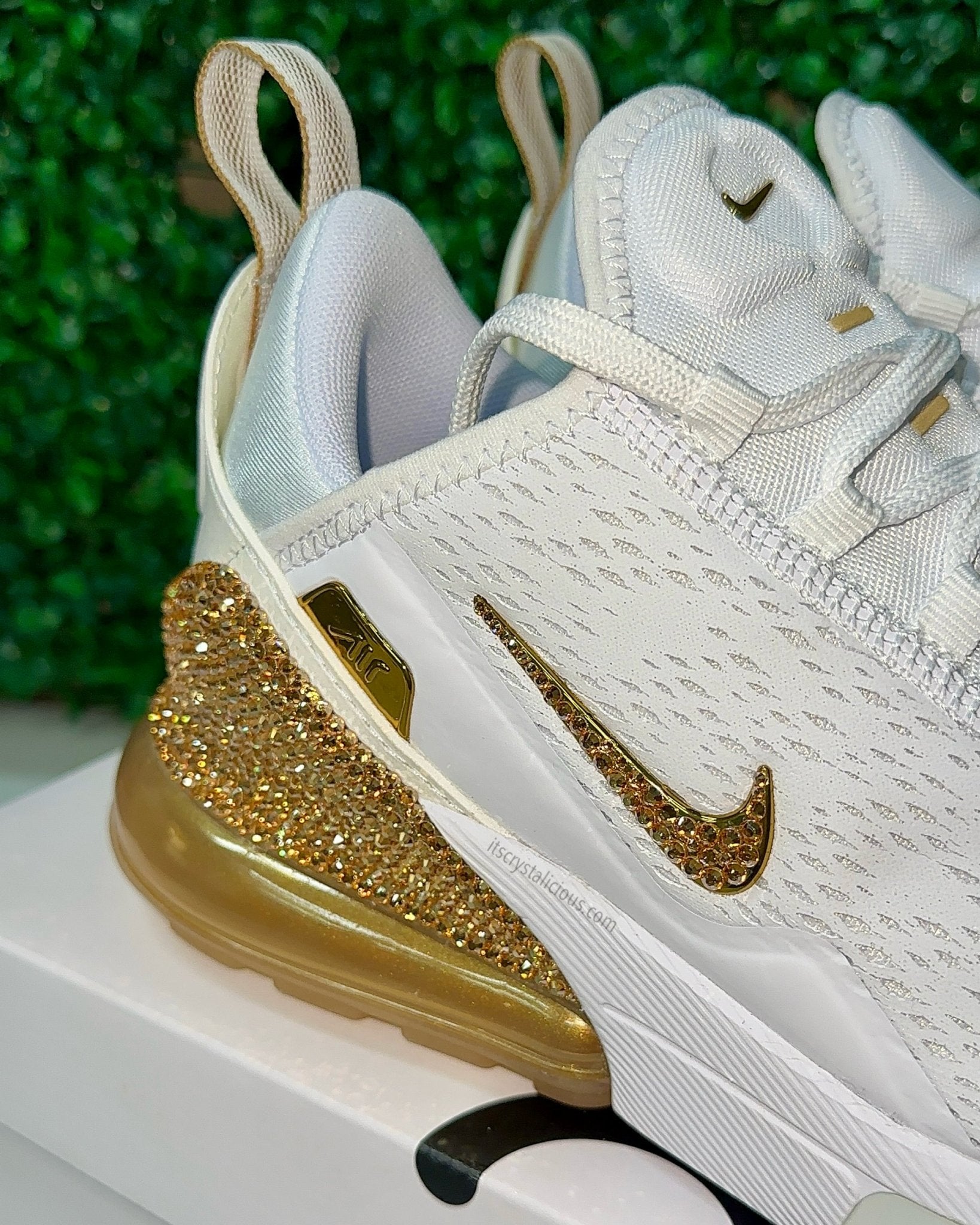 Nike Air Max 270 Premium - Team Gold Custom Crystal* - It's Crystalicious®