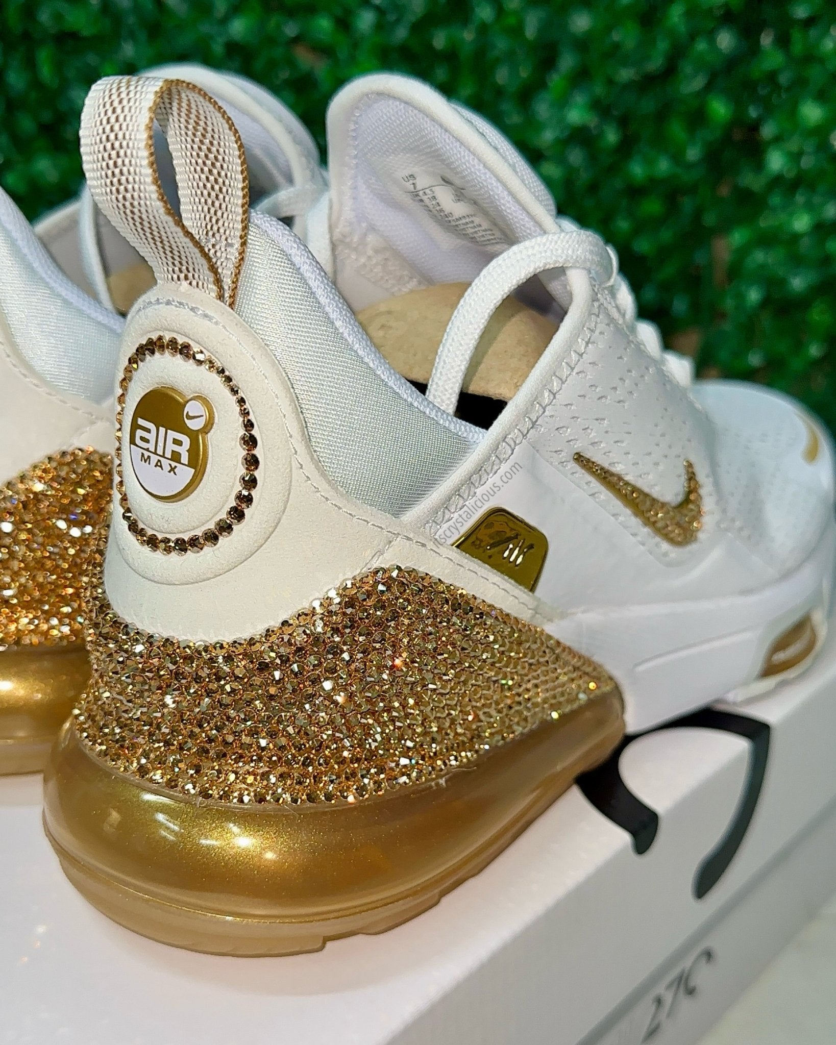 Nike Air Max 270 Premium - Team Gold Custom Crystal* - It's Crystalicious®