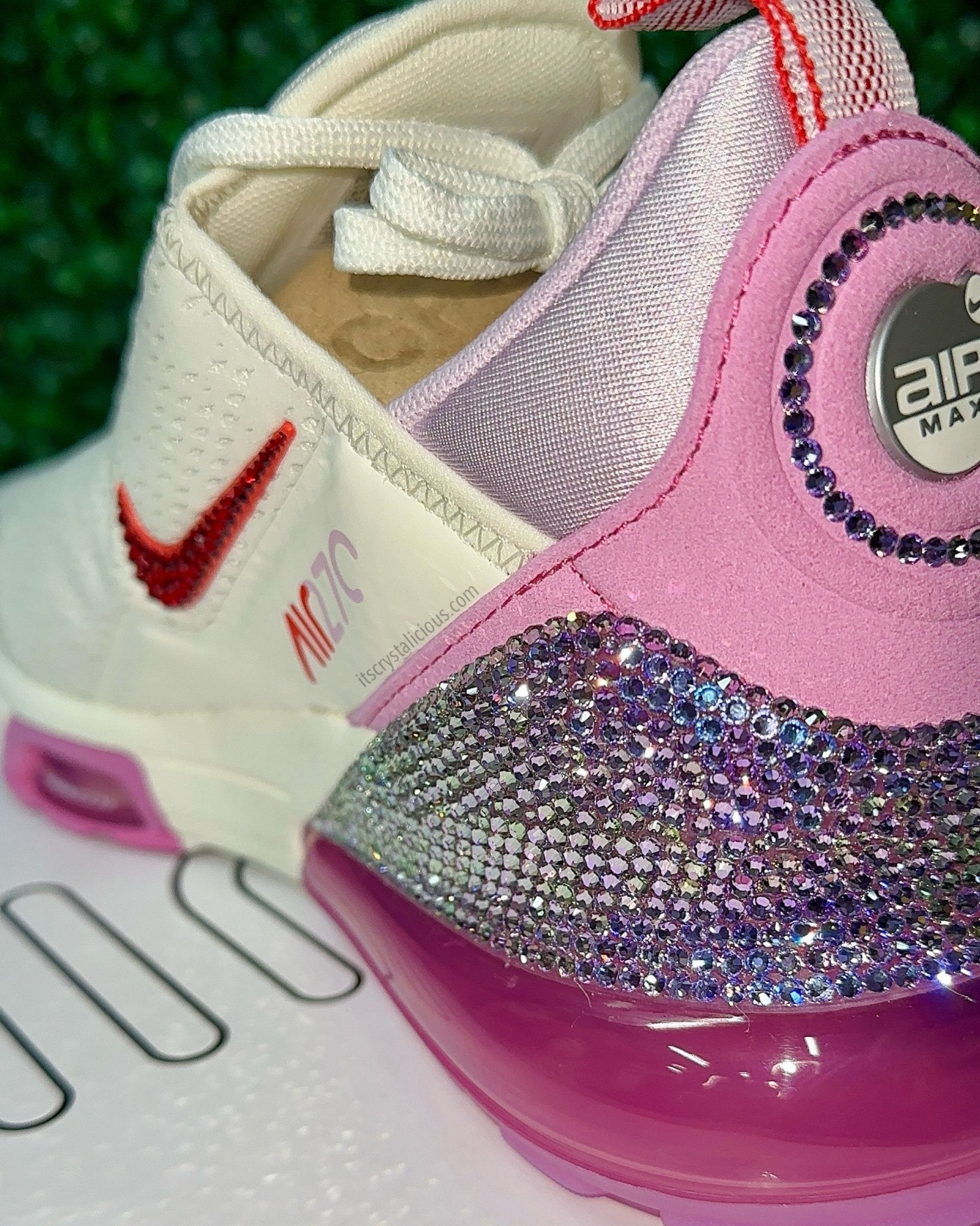 Nike Air Max 270 Premium - Light Magenta Custom Crystal - It's Crystalicious®