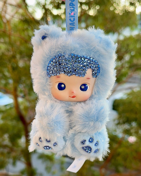 RTS - Blueberry - Crystal HACIPUPU Gummy Bear Series - Vinyl Plush Pendant* - It's Crystalicious®