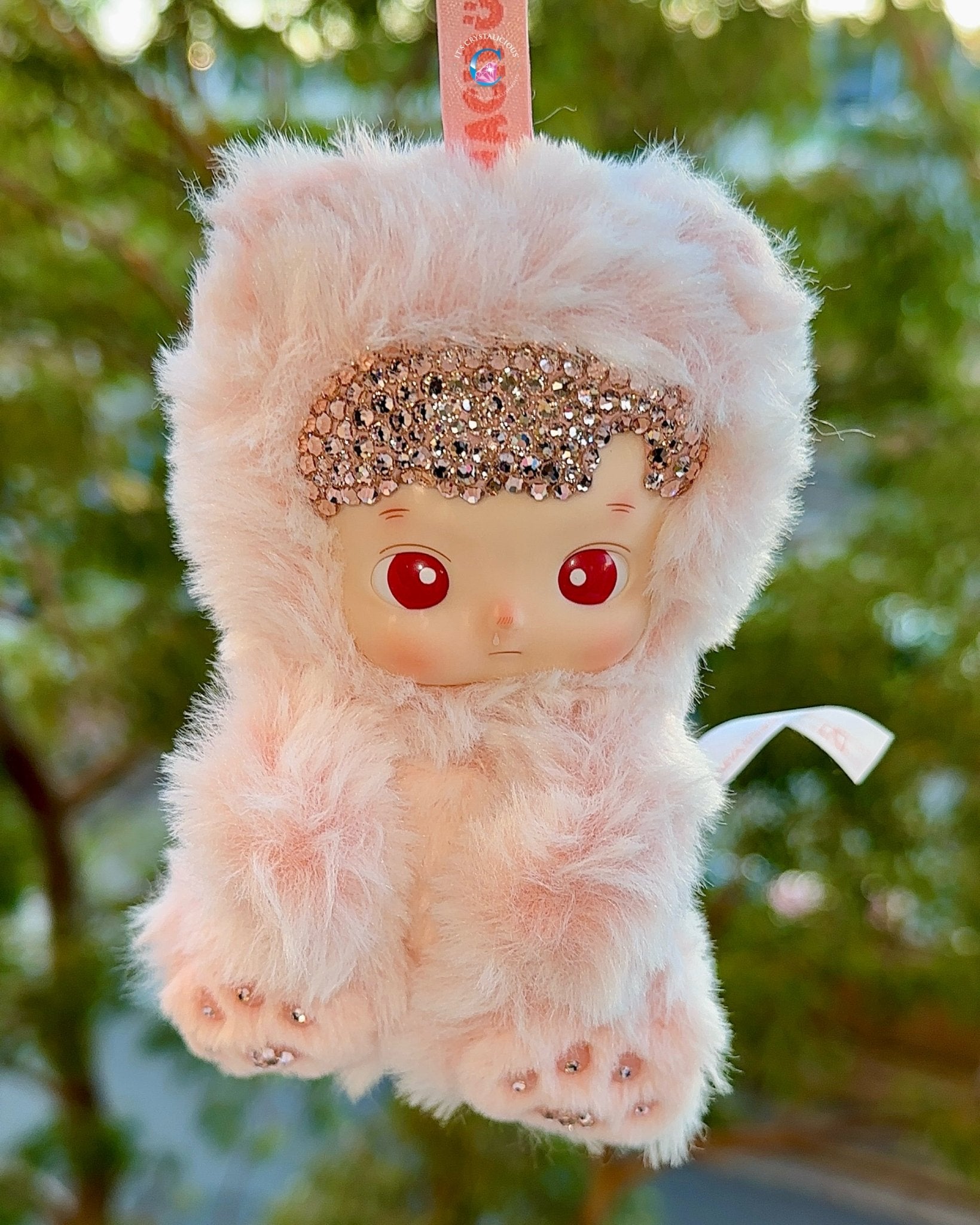 RTS - Peach - Crystal HACIPUPU Gummy Bear Series - Vinyl Plush Pendant* - It's Crystalicious®