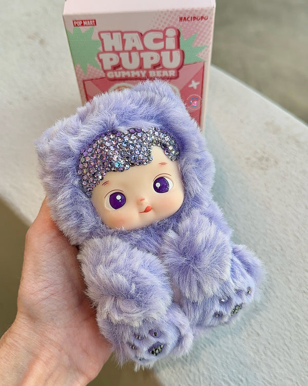 RTS - Grape - Crystal HACIPUPU Gummy Bear Series-Vinyl Plush Pendant*