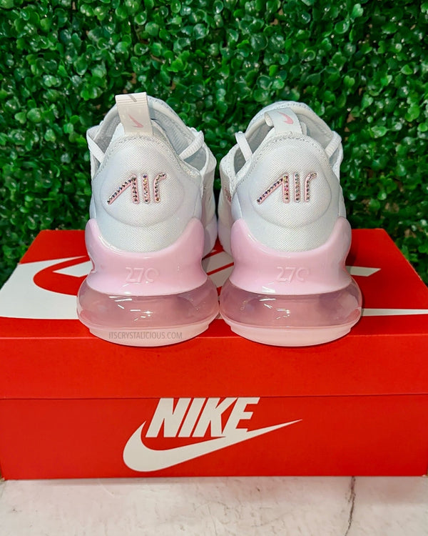 Nike Air Max 270 White/Pink Foam - Minimal* - It's Crystalicious®