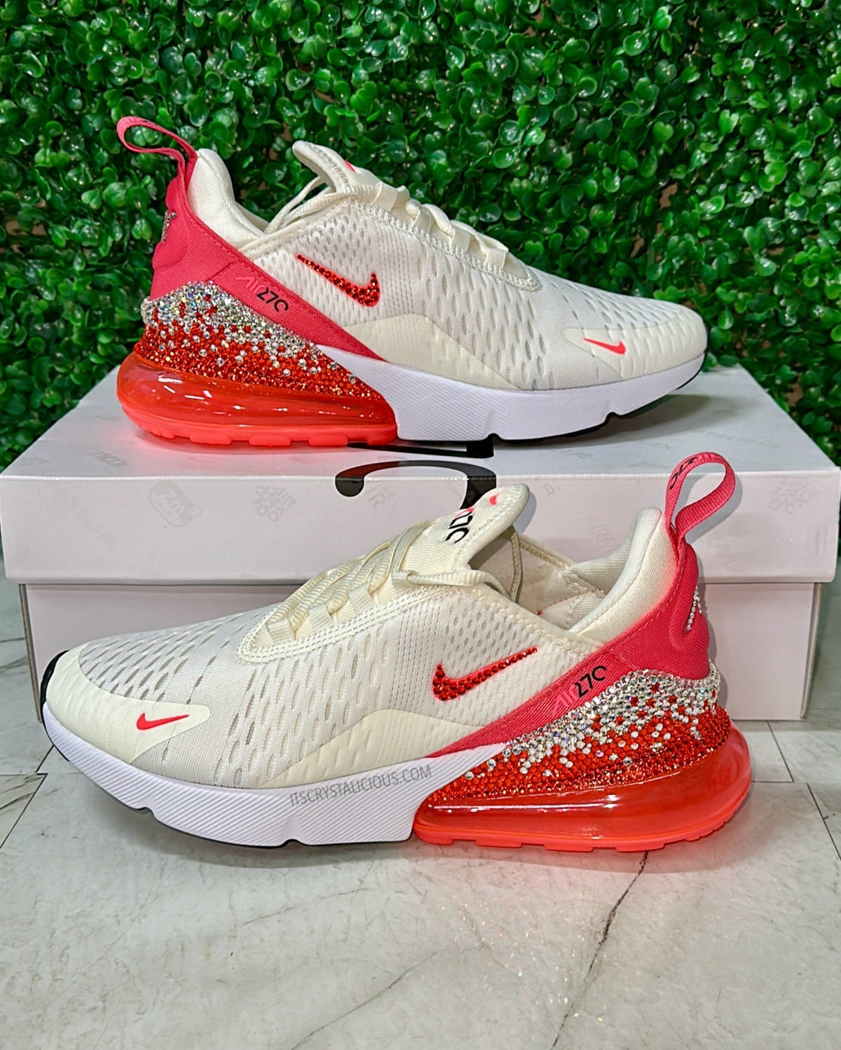 Nike Air Max 270 Sail/Hot Punch/Hyacinth/Crystal * - It's Crystalicious®