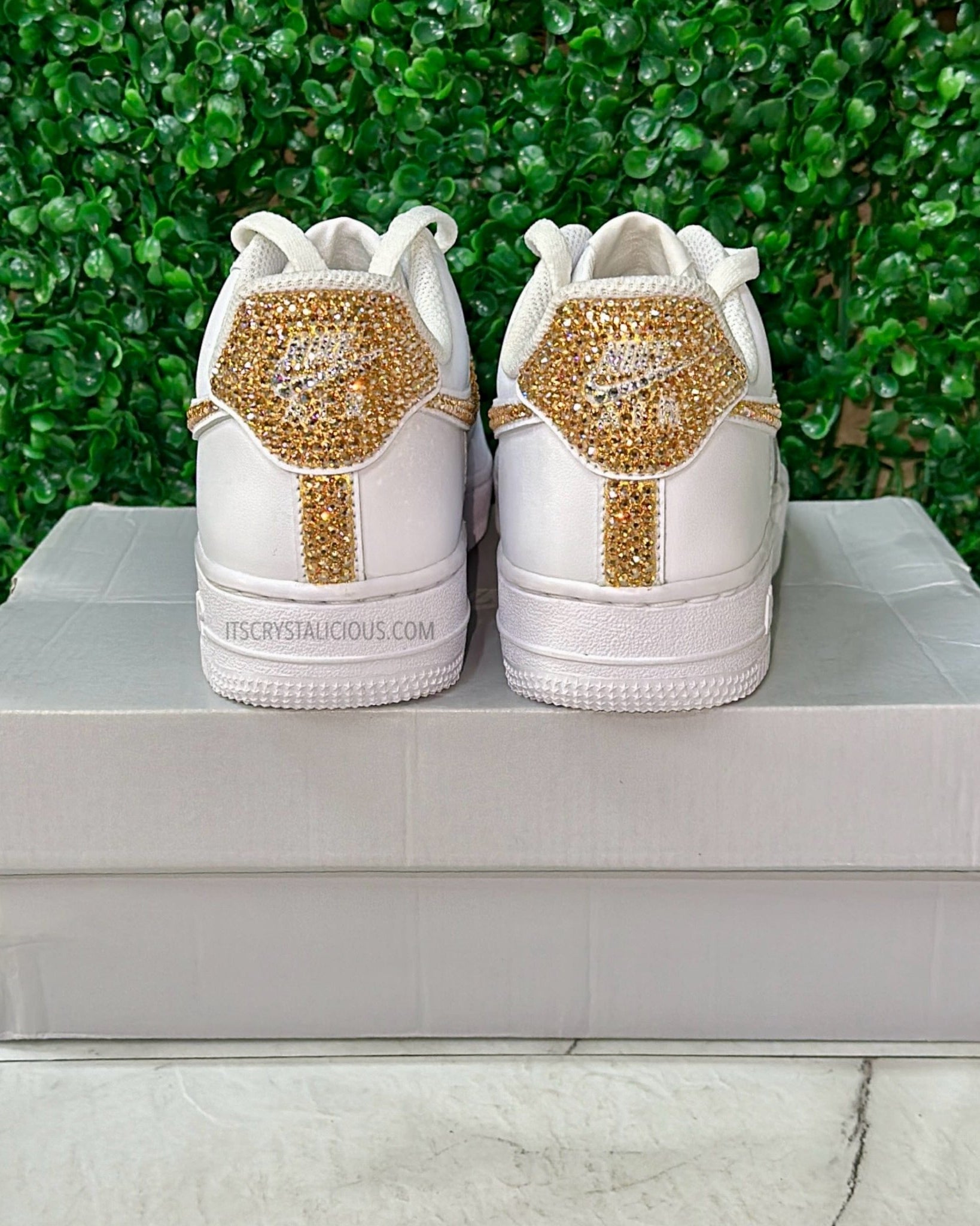 Nike Air Force 1 - Ticks/Heel Cap - Golden Honey/Crystal * - It's Crystalicious®