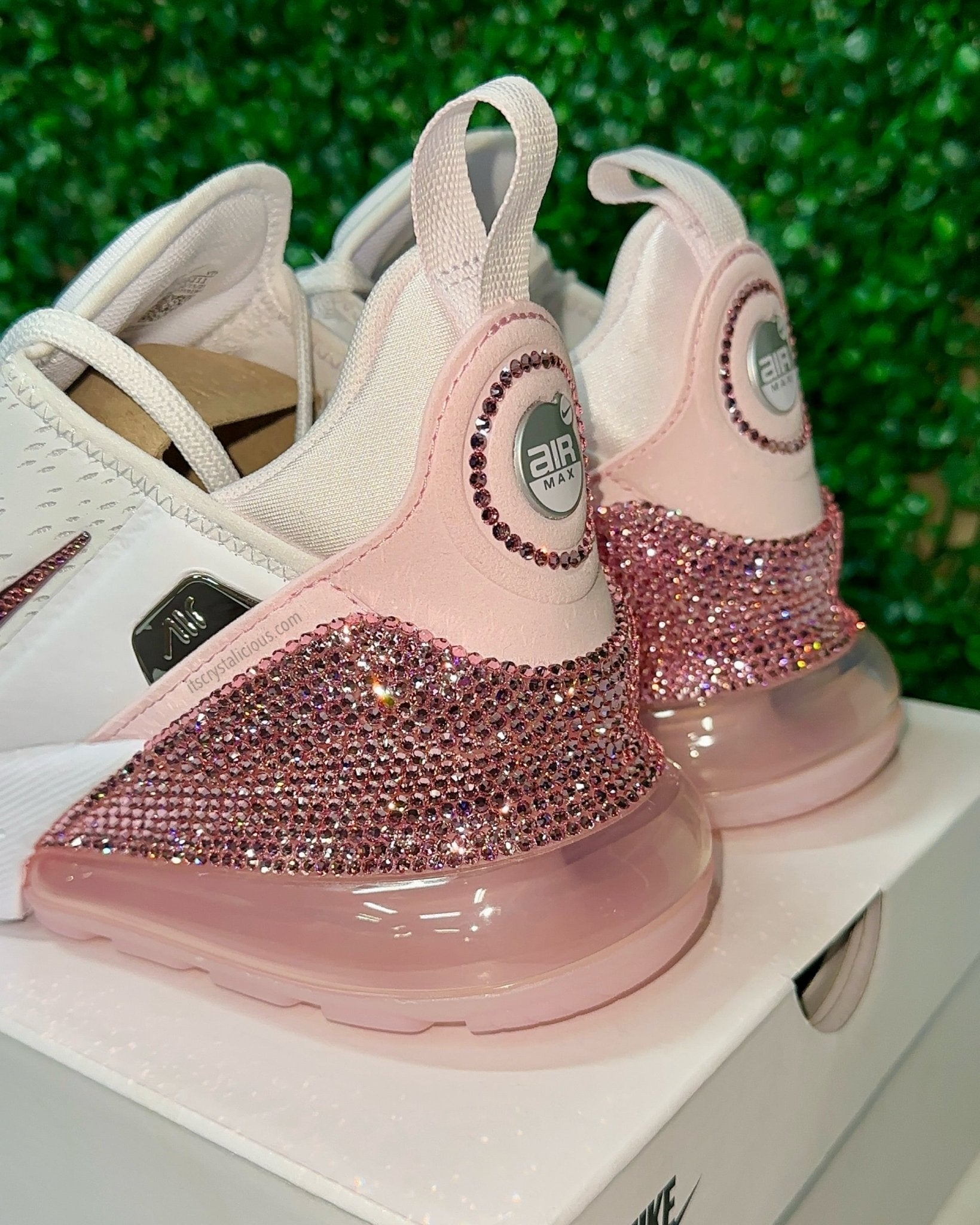 Nike Air Max 270 Premium - Pearl Pink Custom Crystal* - It's Crystalicious®