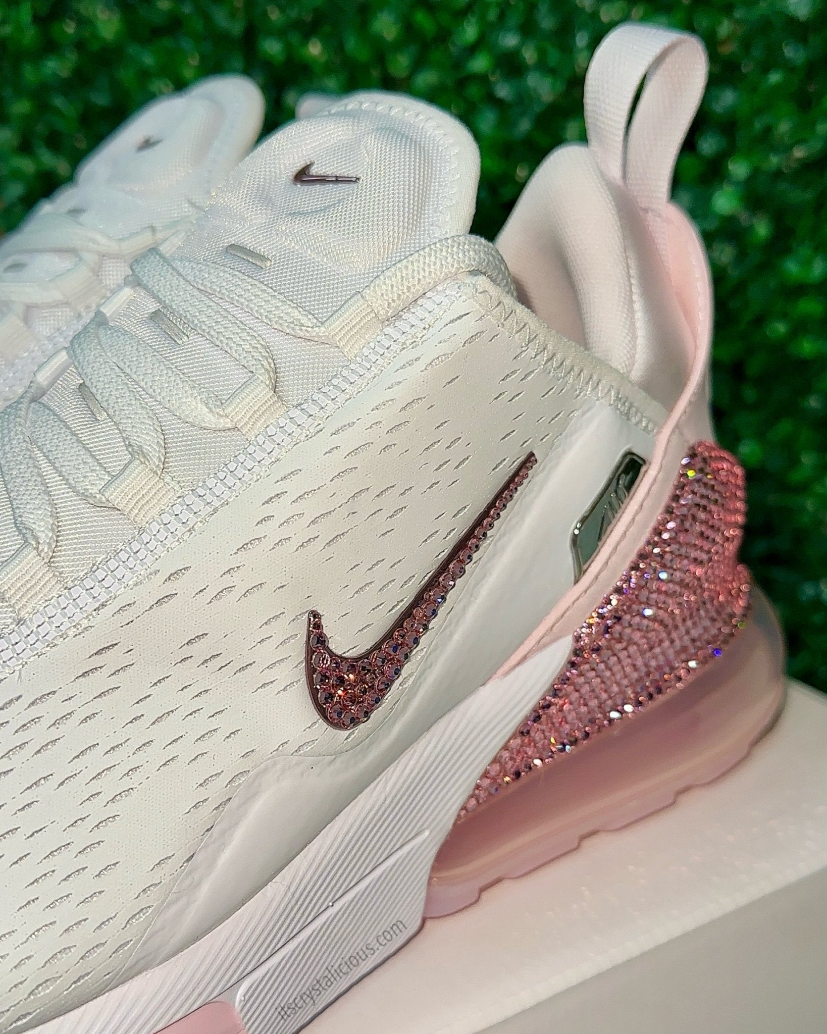 Nike Air Max 270 Premium - Pearl Pink Custom Crystal* - It's Crystalicious®