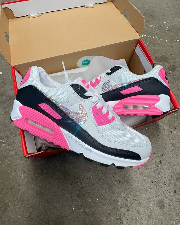 Nike Air Max 90 - White/Pink Glow/Crystal AB *