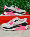 Nike Air Max 90 - White/Pink Glow/Crystal AB *