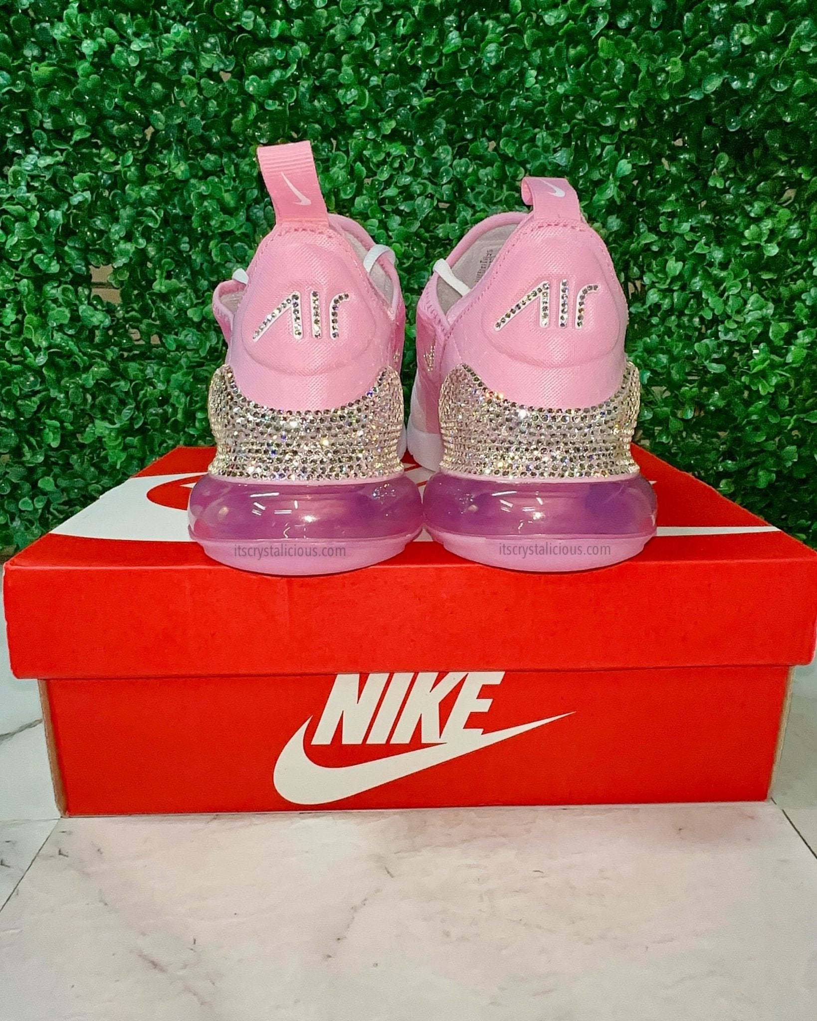 Nike Air Max 270 Pink Rise Crystals - It's Crystalicious®