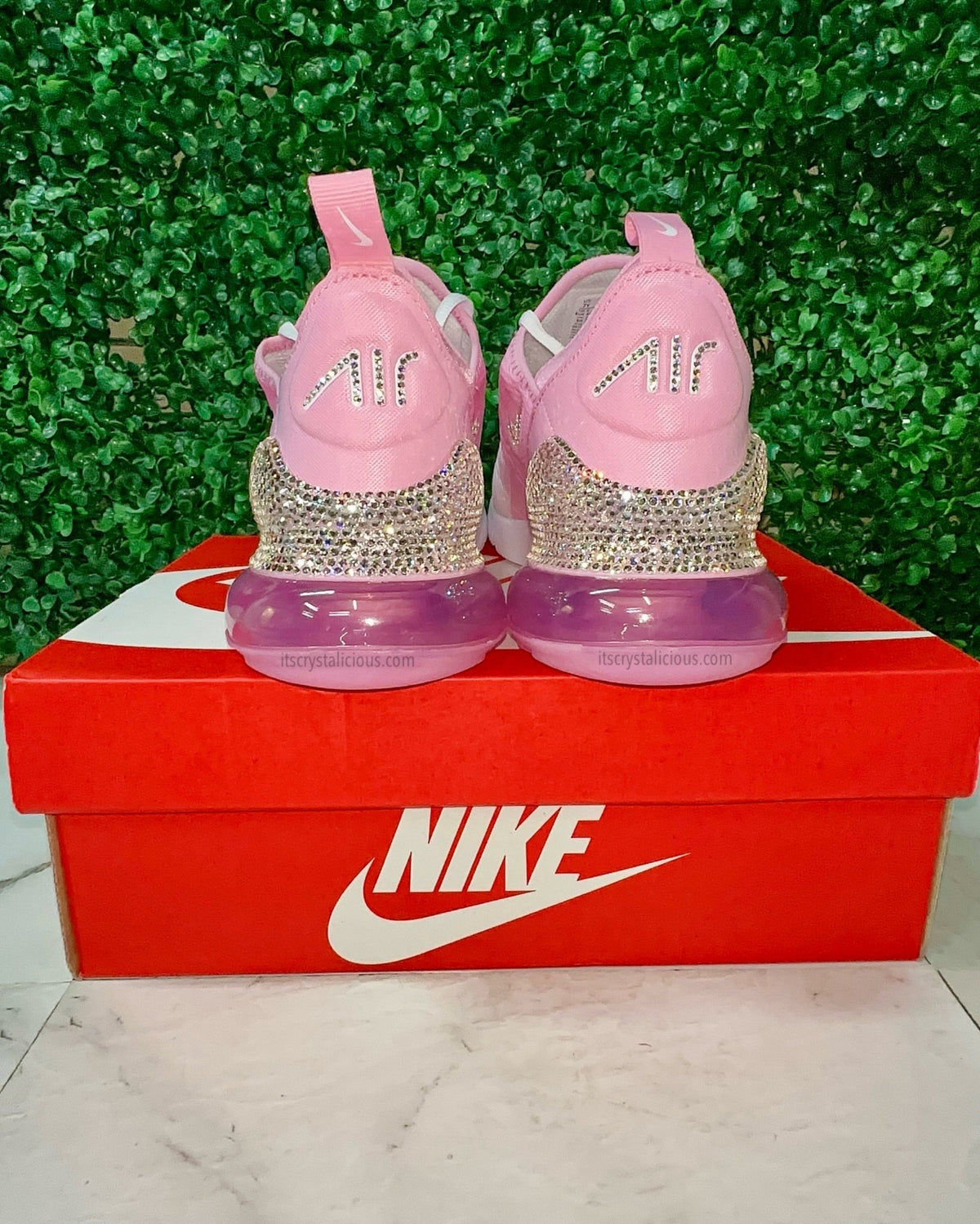 Nike Air Max 270 Pink Rise Crystals - It's Crystalicious®