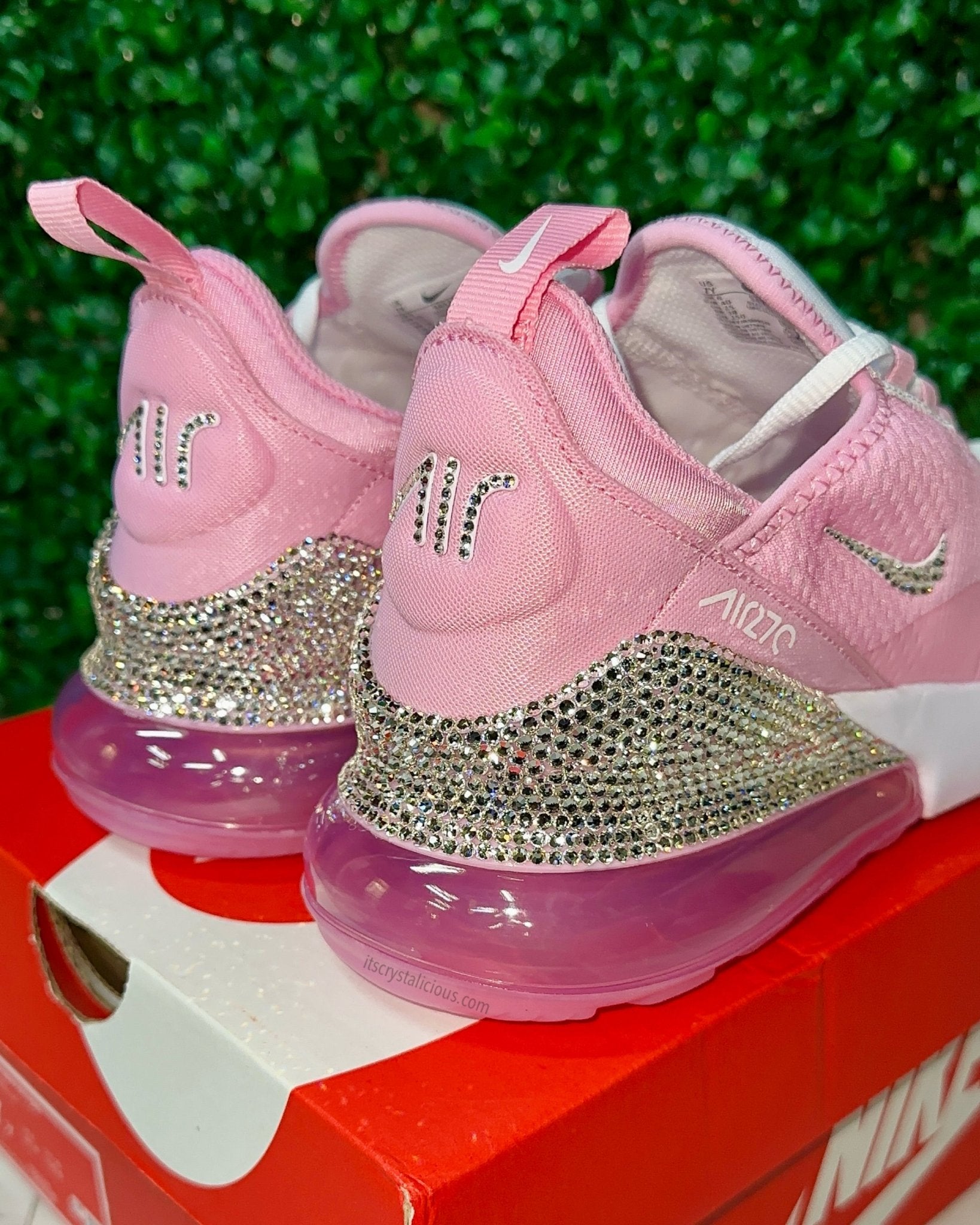 Nike Air Max 270 Pink Rise Crystals - It's Crystalicious®