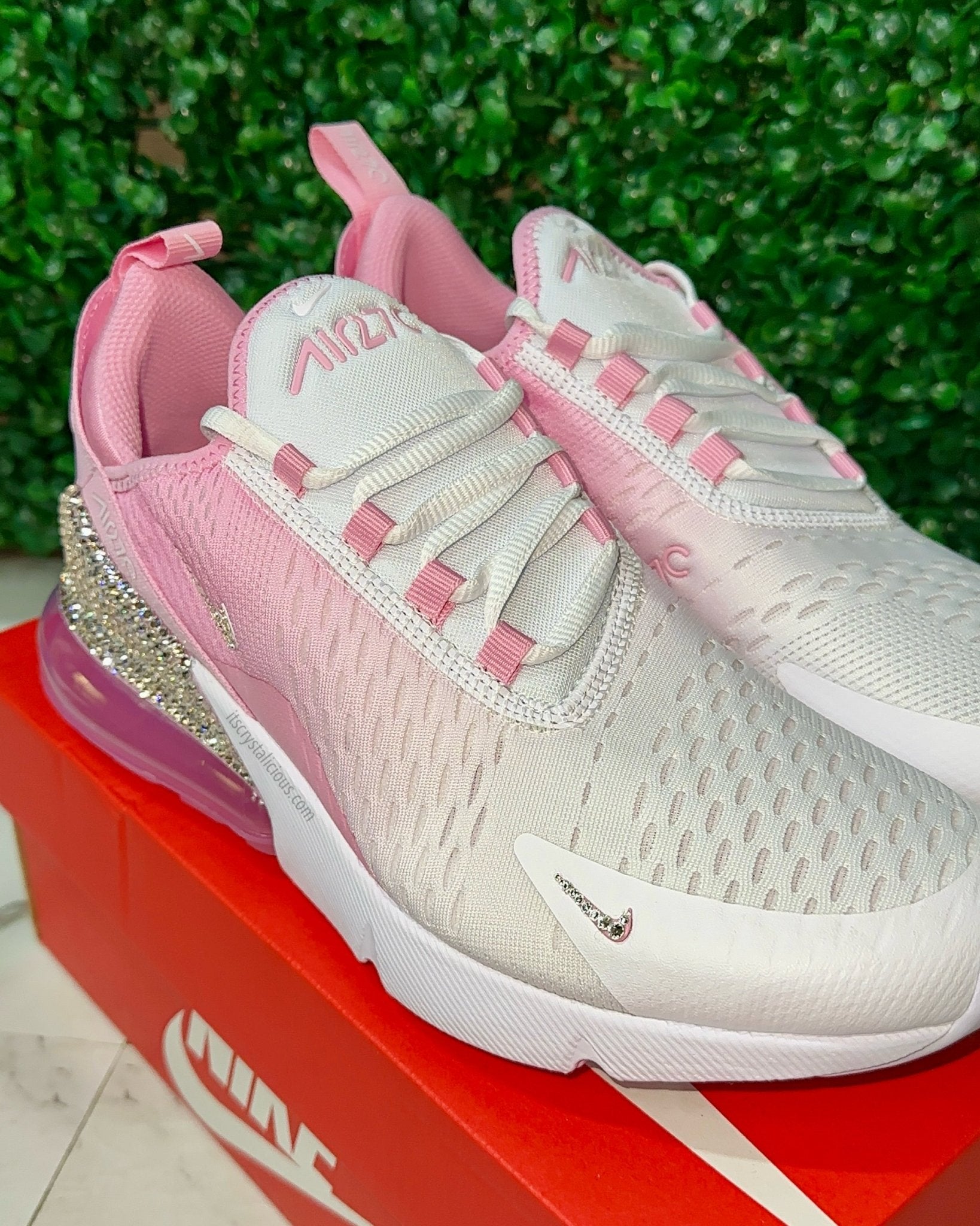 Nike Air Max 270 Pink Rise Crystals - It's Crystalicious®