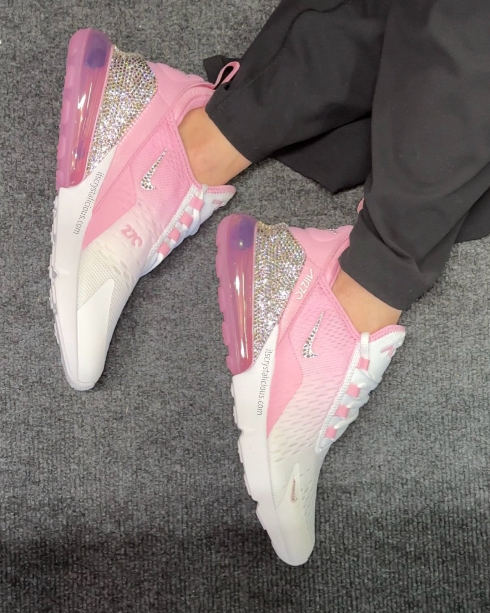 Nike Air Max 270 Pink Rise Crystals - It's Crystalicious®