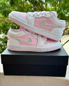 RTS - Jordan 1 - Pink Foam/Fire Red/Crystal - Size 6.5/5Y*