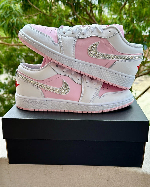 RTS - Jordan 1 - Pink Foam/Fire Red/Crystal - Size 6.5/5Y*