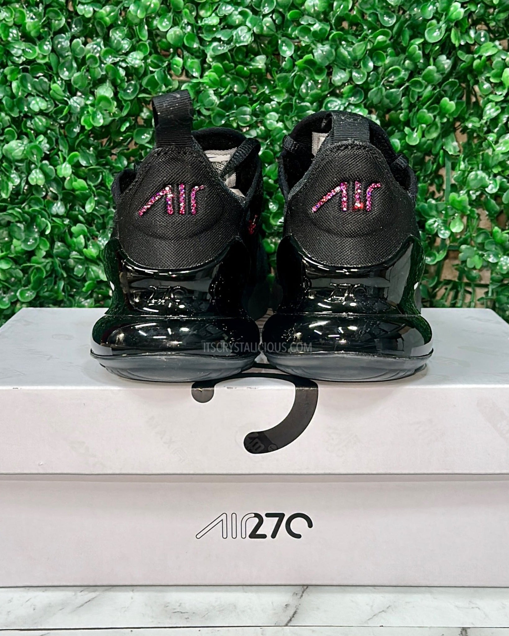 Nike Air Max 270 Triple Black/Fuchsia - Minimal * - It's Crystalicious®