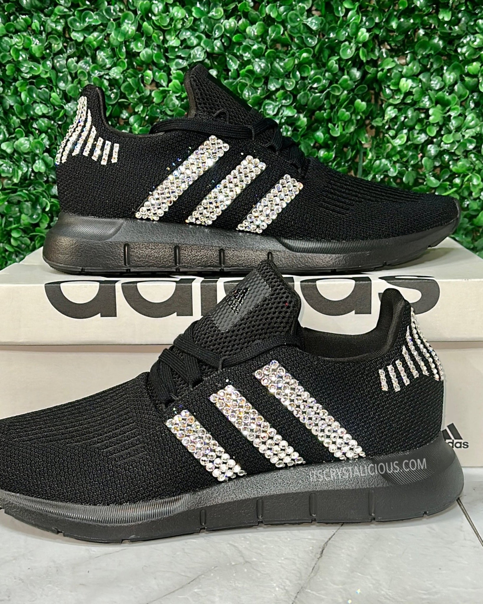 Adidas Swift Run 1.0 - Black/White/Crystal* - It's Crystalicious®