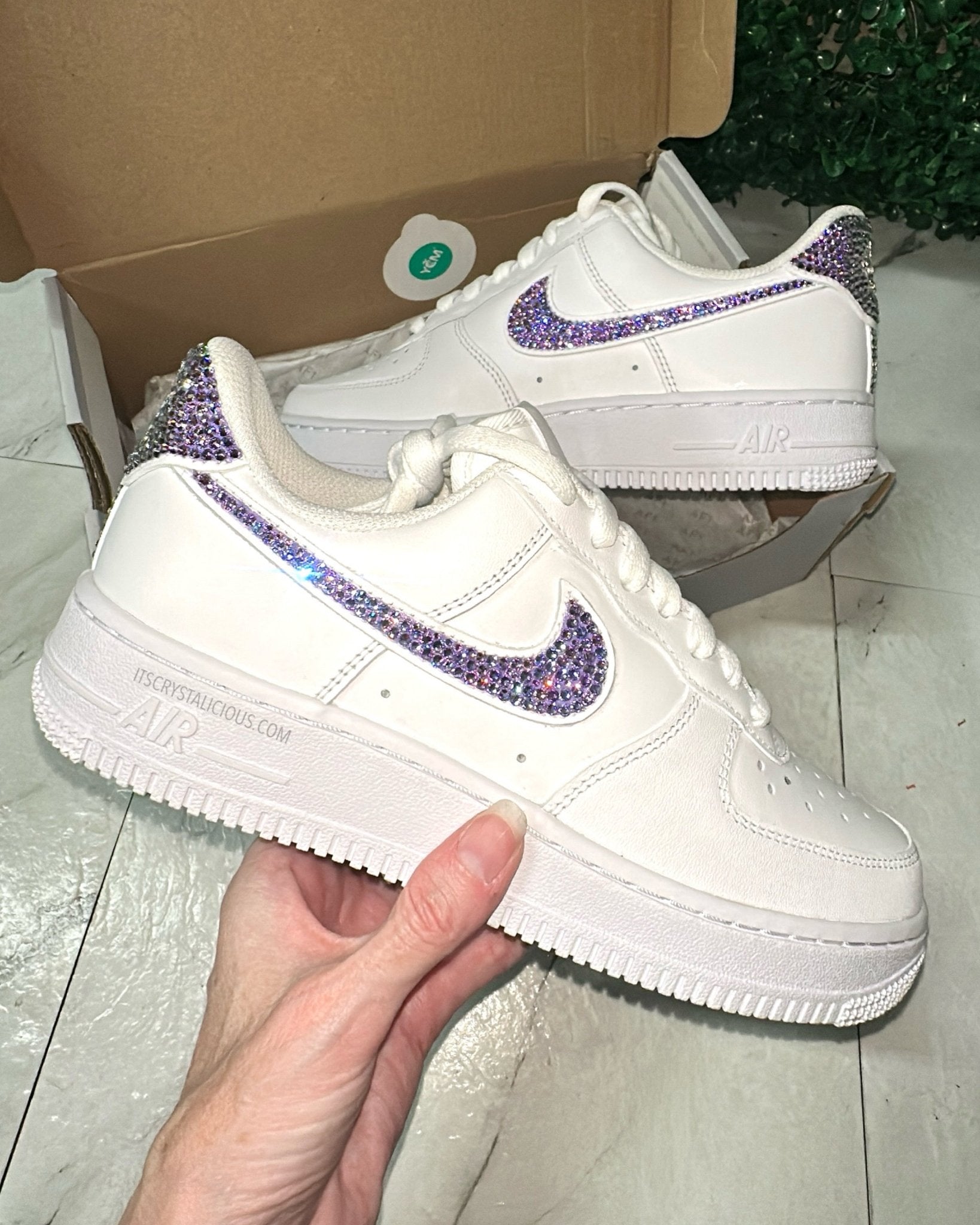 Nike Air Force 1 - Ticks/Heel Cap - Vitrail Lt/Crystal * - It's Crystalicious®