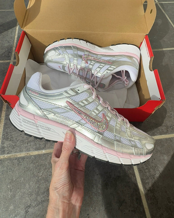 Nike P - 6000 White/Elemental Pink * - It's Crystalicious®