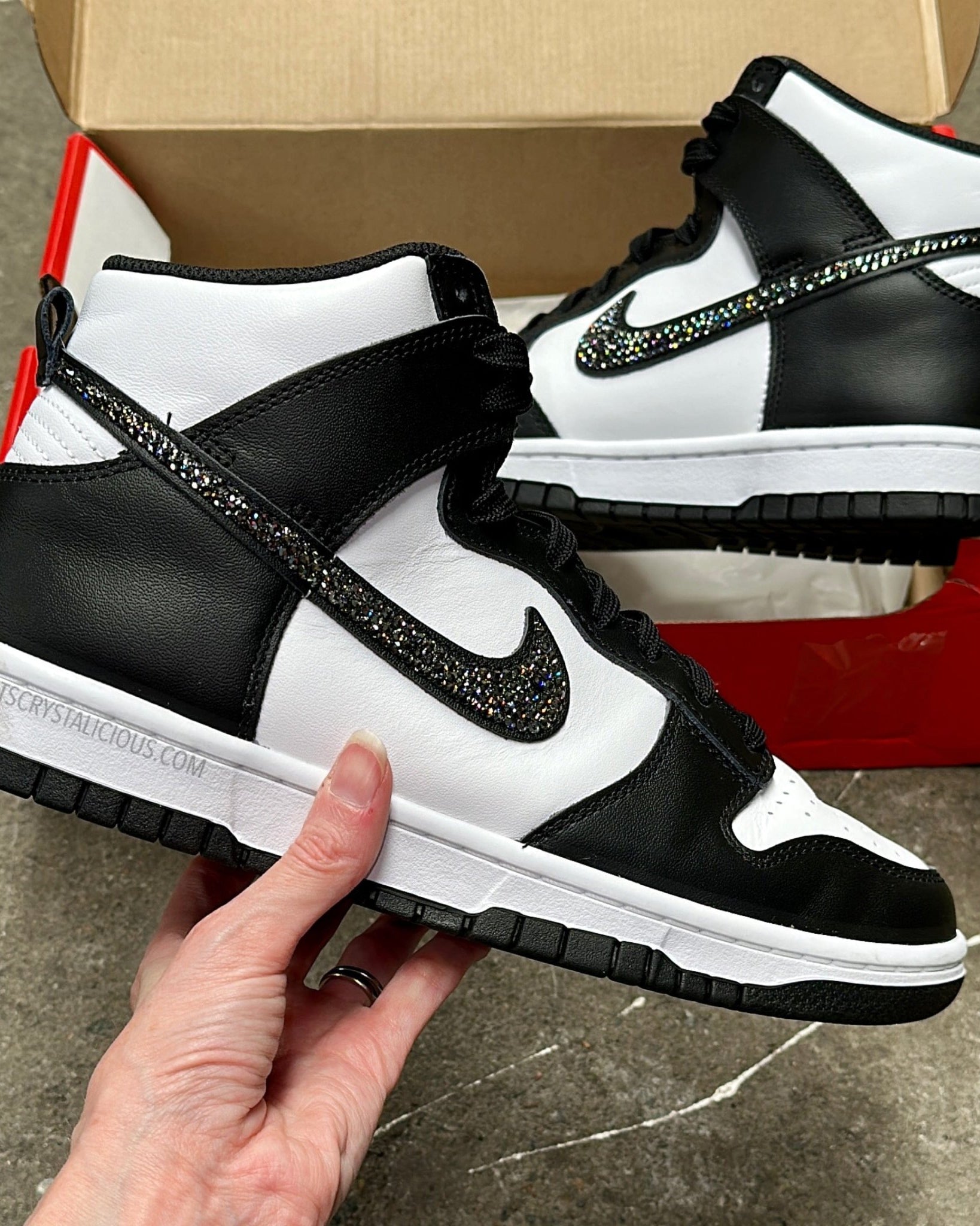 Dunks Panda/University Red - High* - It's Crystalicious®