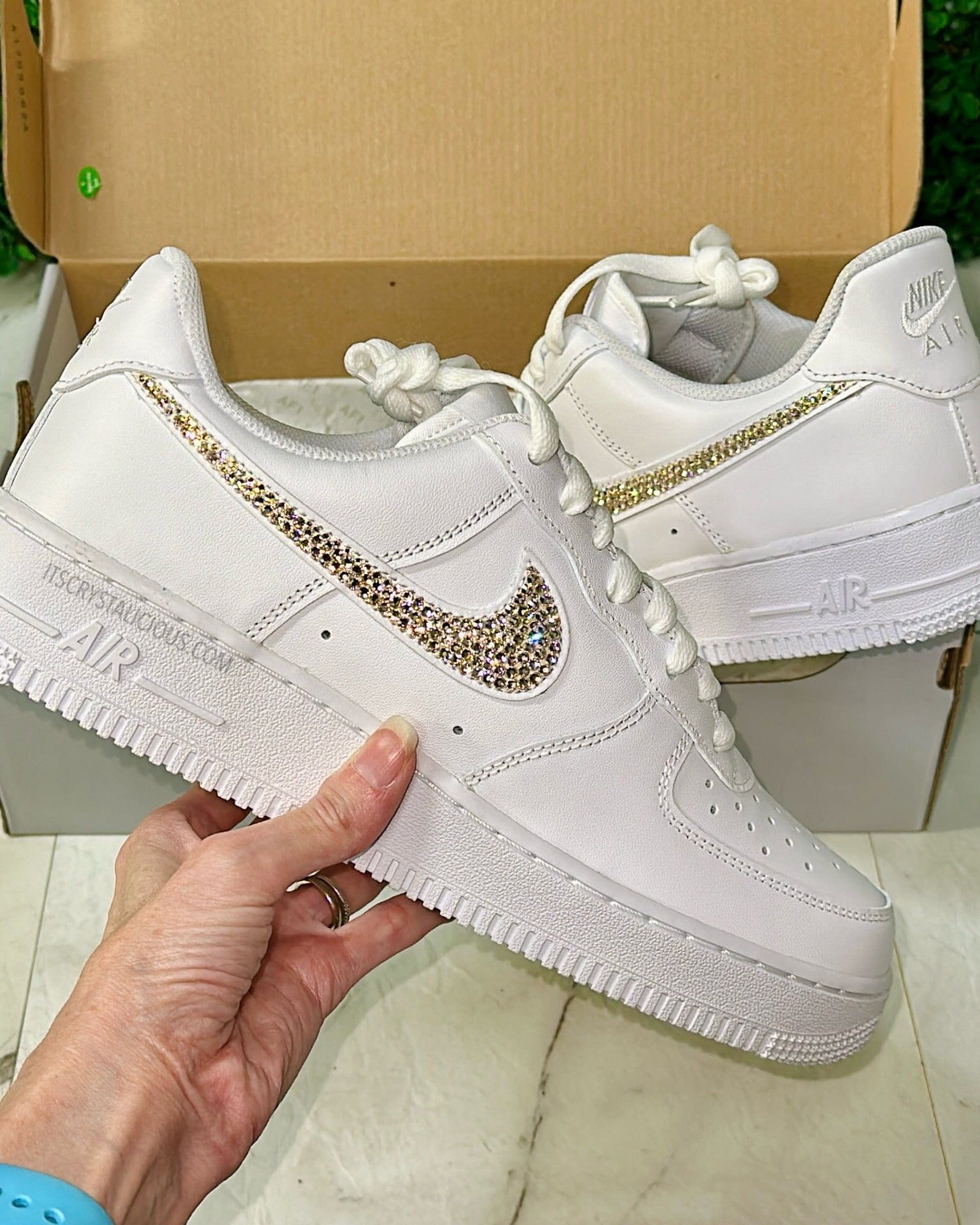 Nike Air Force 1 - Lt Gold Quartz * - It's Crystalicious®