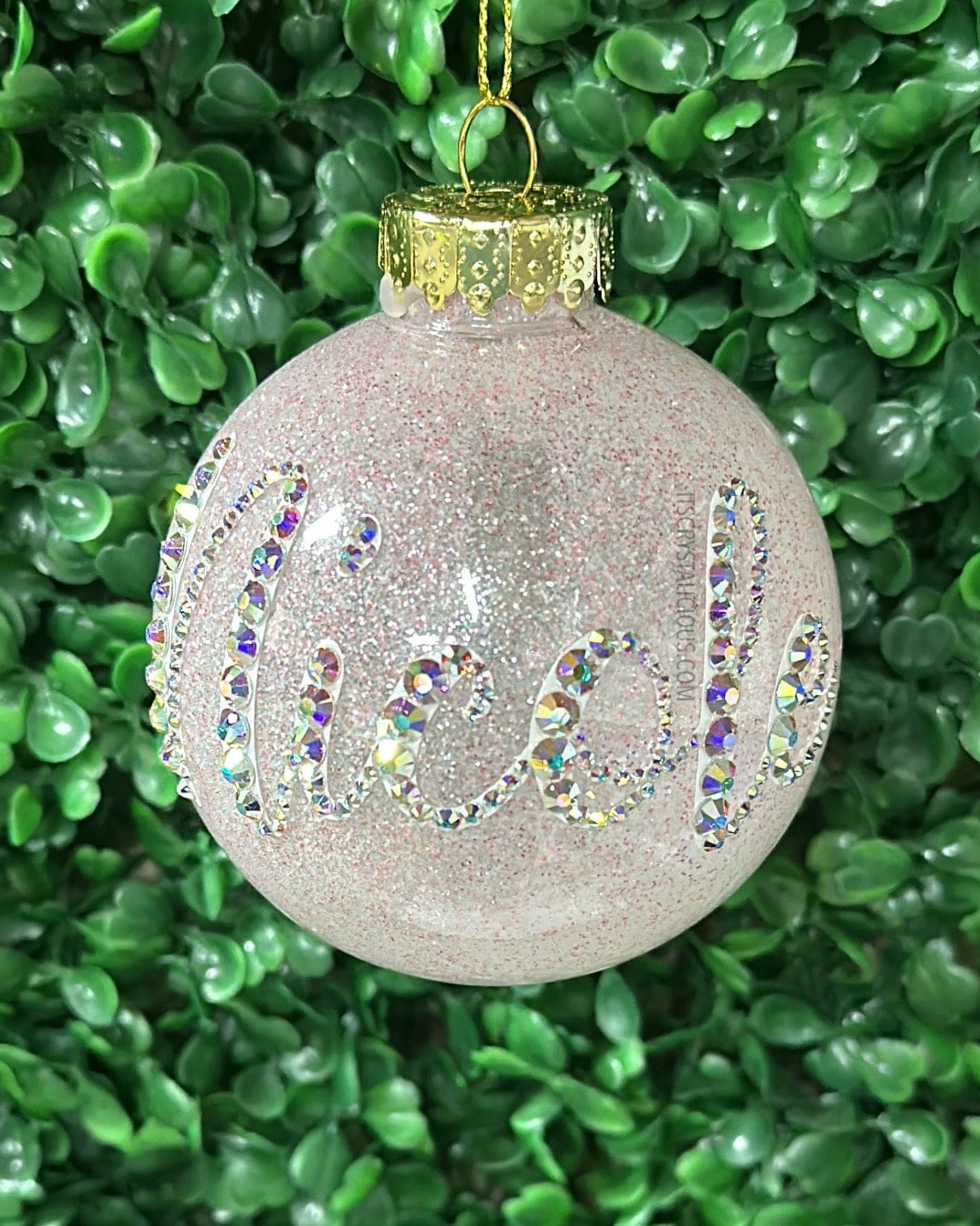 Crystal Name Christmas Bauble * - It's Crystalicious®