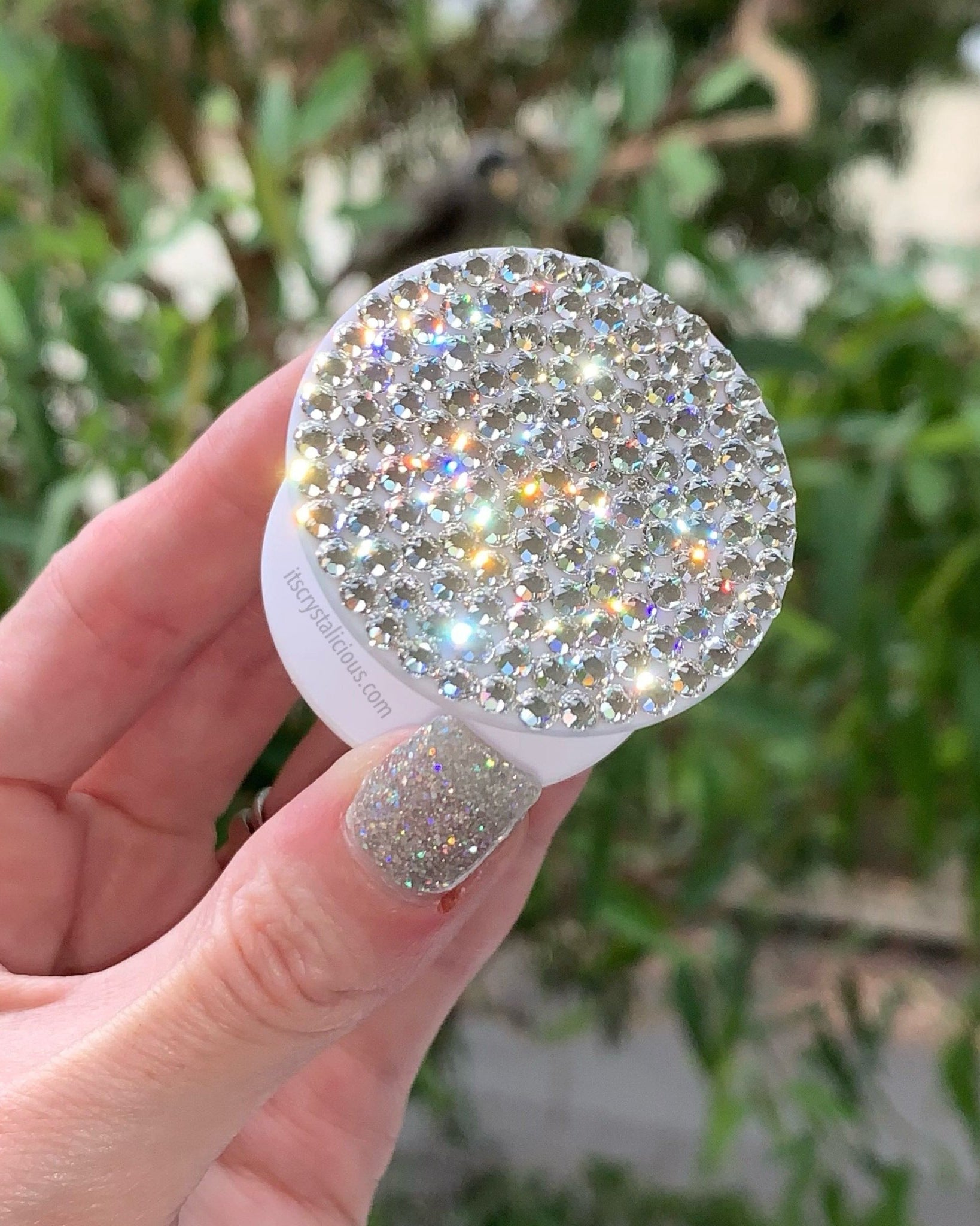 Pull Out Grip Holder - Crystal* - It's Crystalicious®