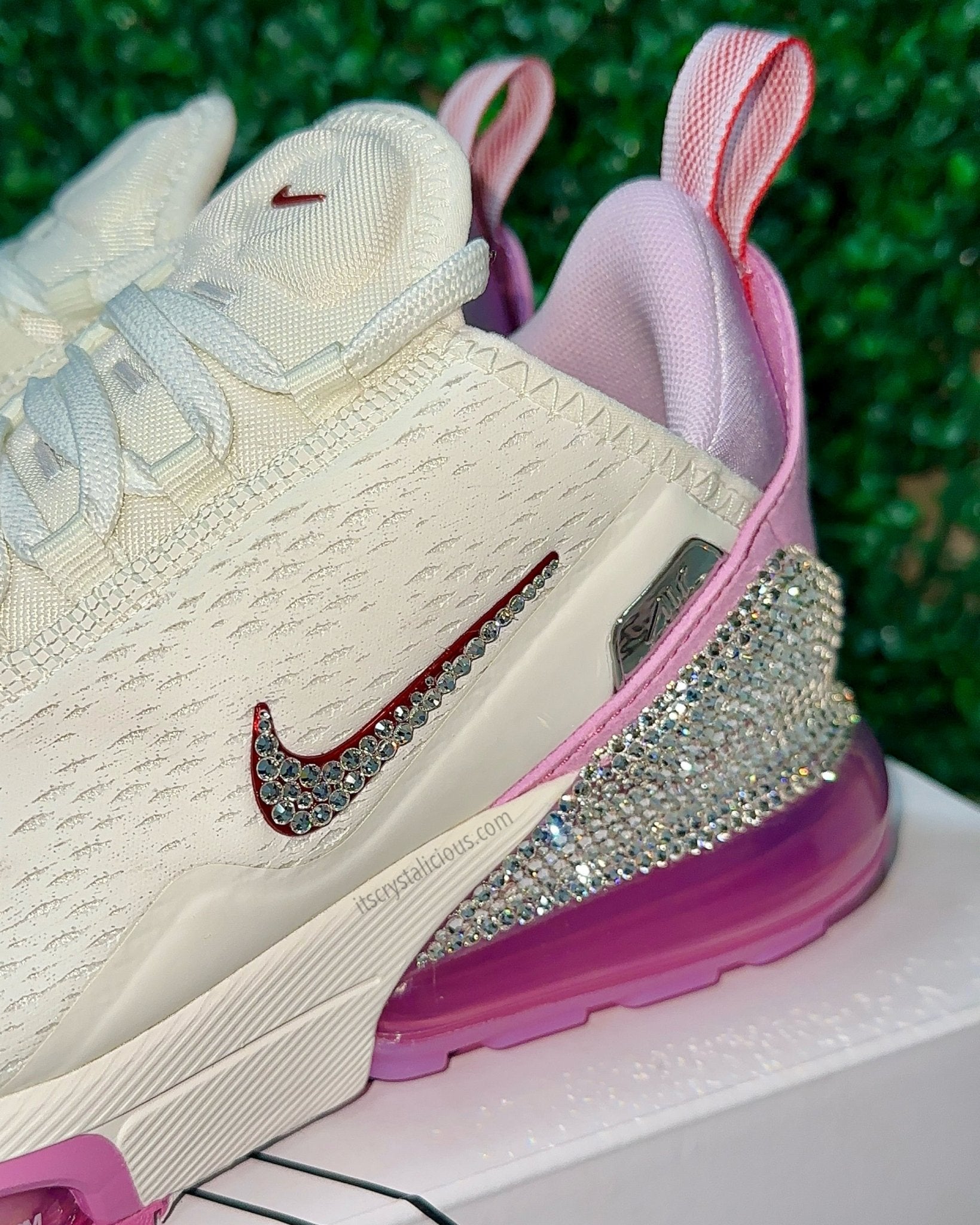 Nike Air Max 270 Premium - Light Magenta Custom Crystal - It's Crystalicious®