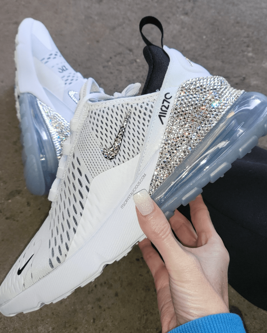 Nike Air Max 270 White/Black/Crystal * - It's Crystalicious®