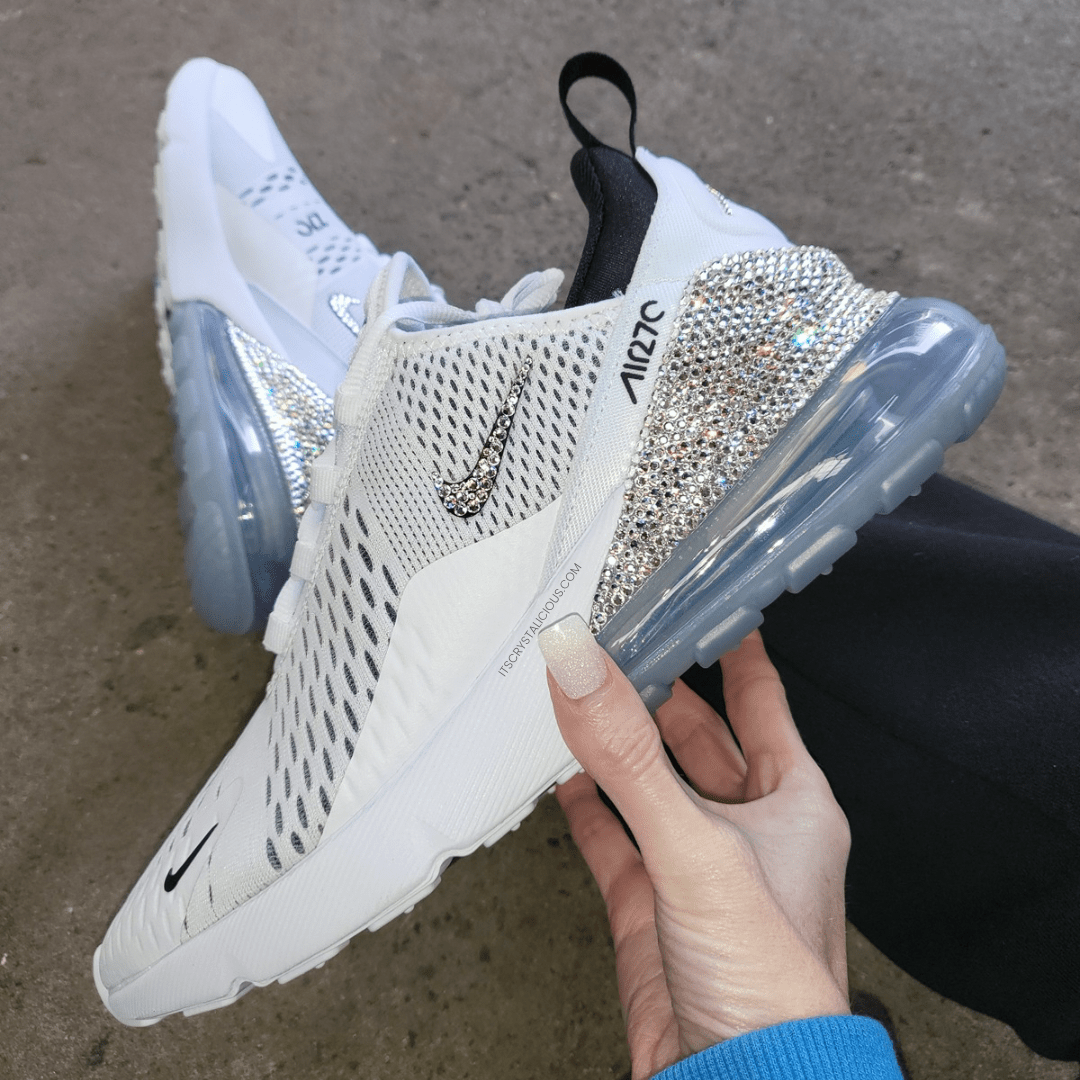 Nike Air Max 270 White/Black/Crystal * - It's Crystalicious®