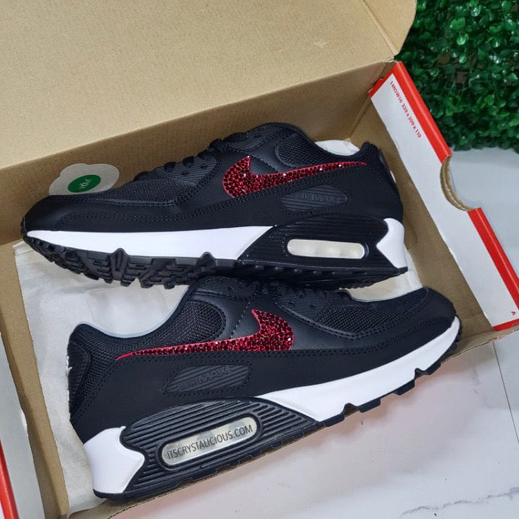 Nike Air Max 90 - Black/White/Siam* - It's Crystalicious®