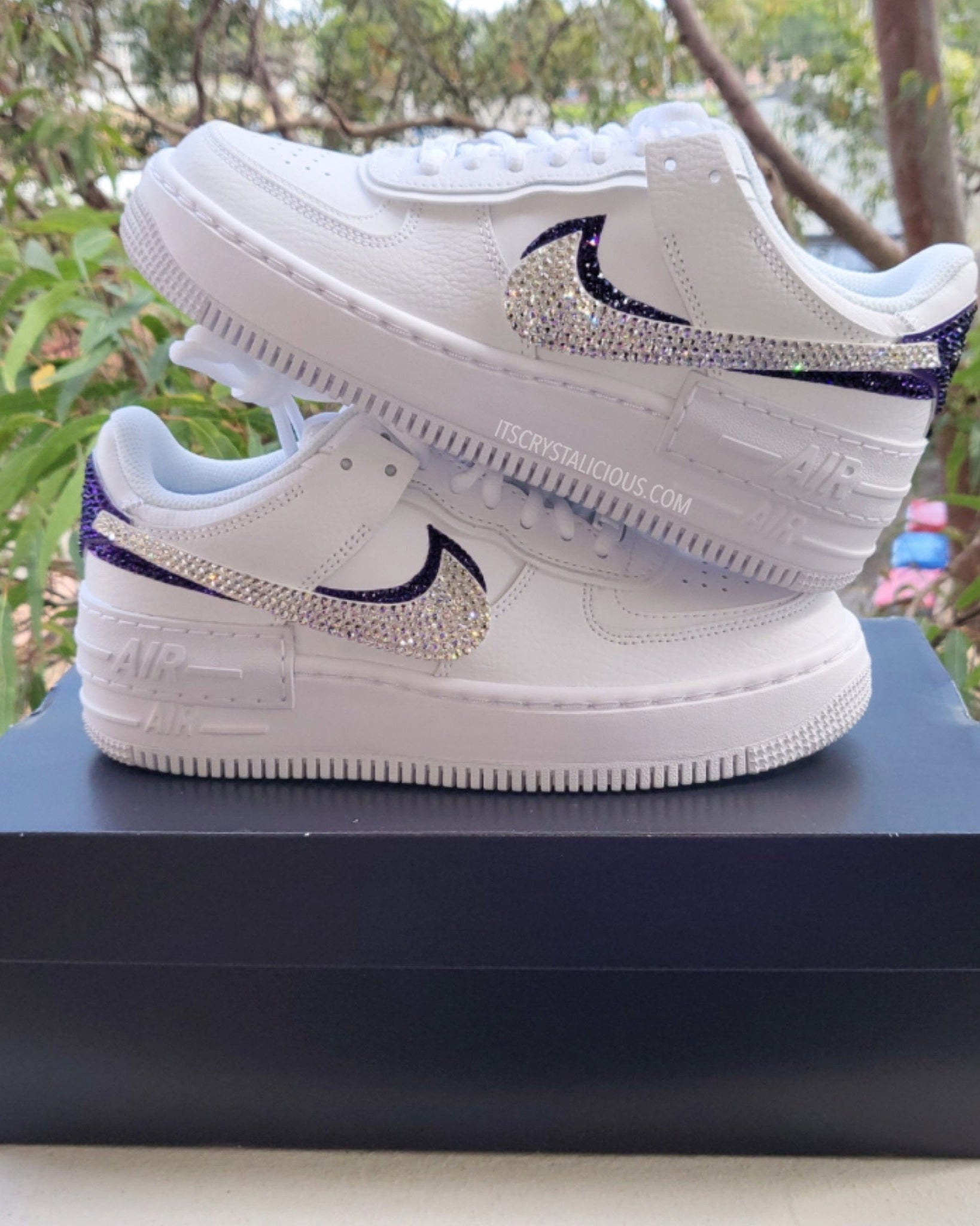 Nike Air Force 1 Shadow - Crystal/Purple Velvet * - It's Crystalicious®