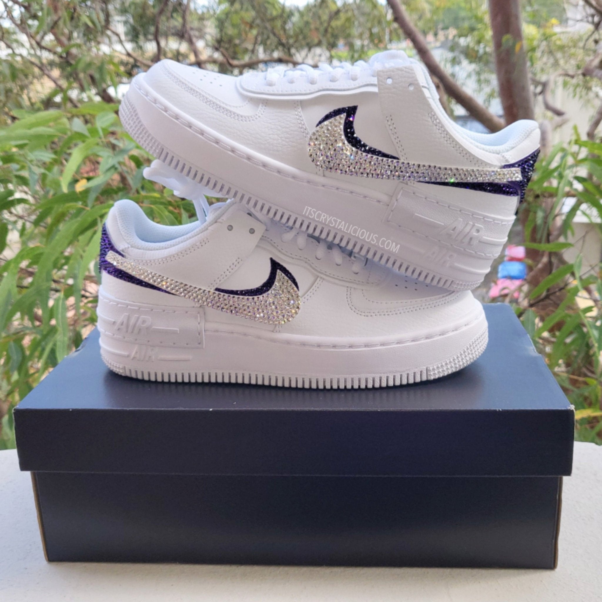Nike Air Force 1 Shadow - Crystal/Purple Velvet * - It's Crystalicious®