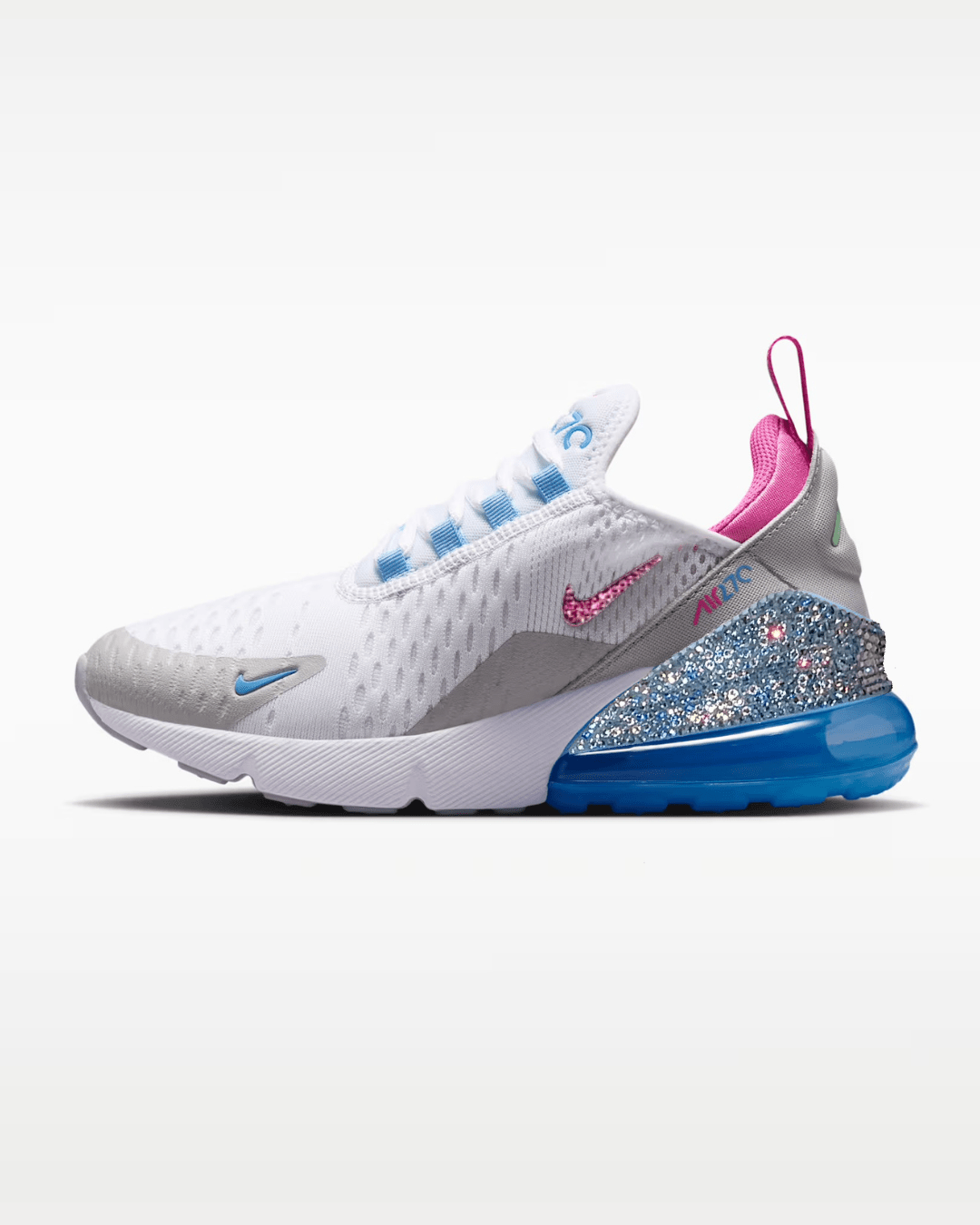Nike Air Max 270 Blue/Pinksicle Crystals - It's Crystalicious®
