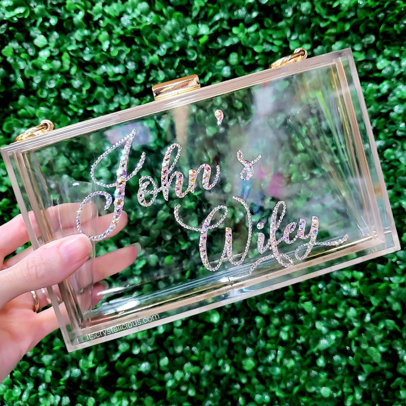 Personalised Acrylic Clutch Purse  *