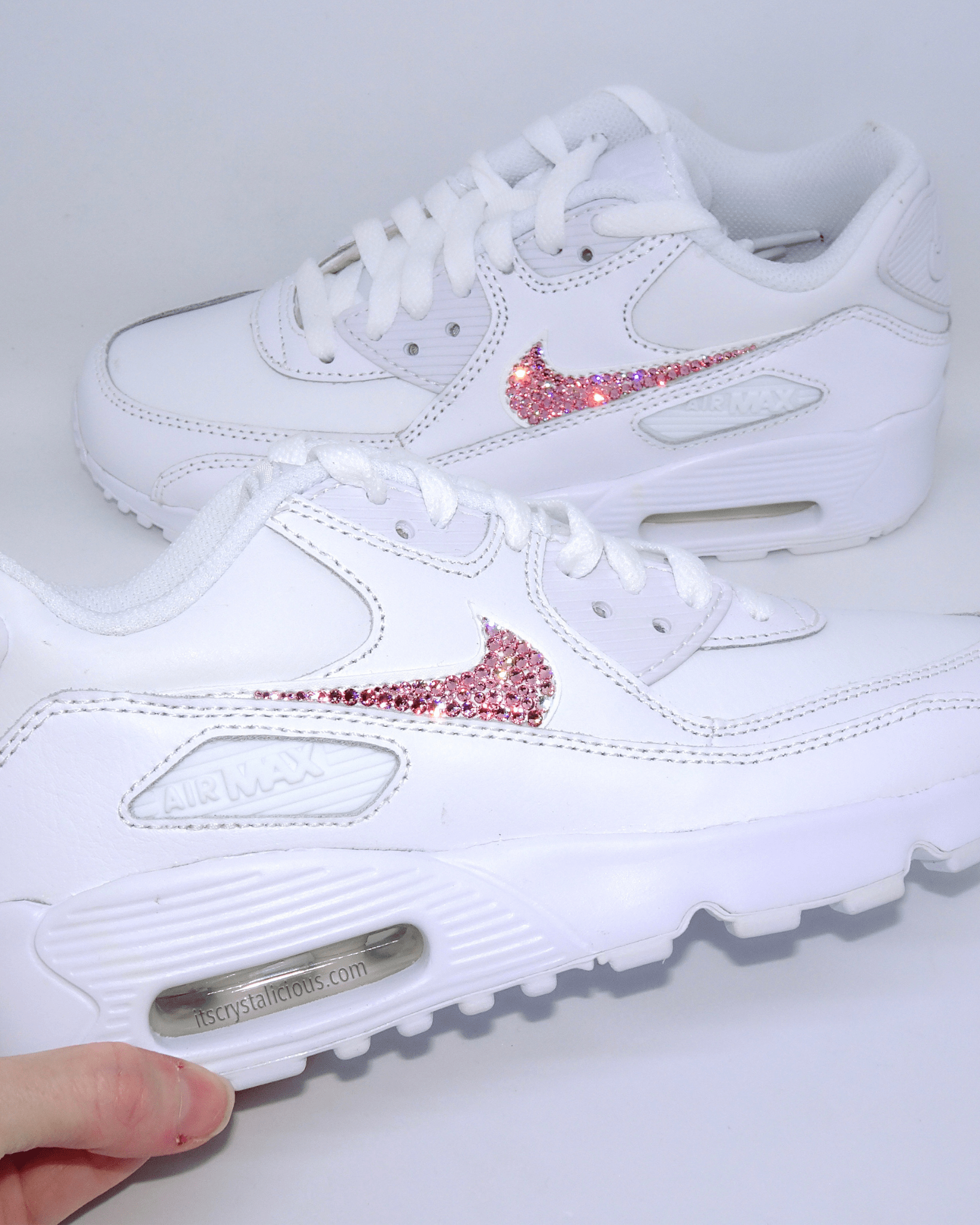 Nike Air Max 90 - White/Lt Rose* - It's Crystalicious®