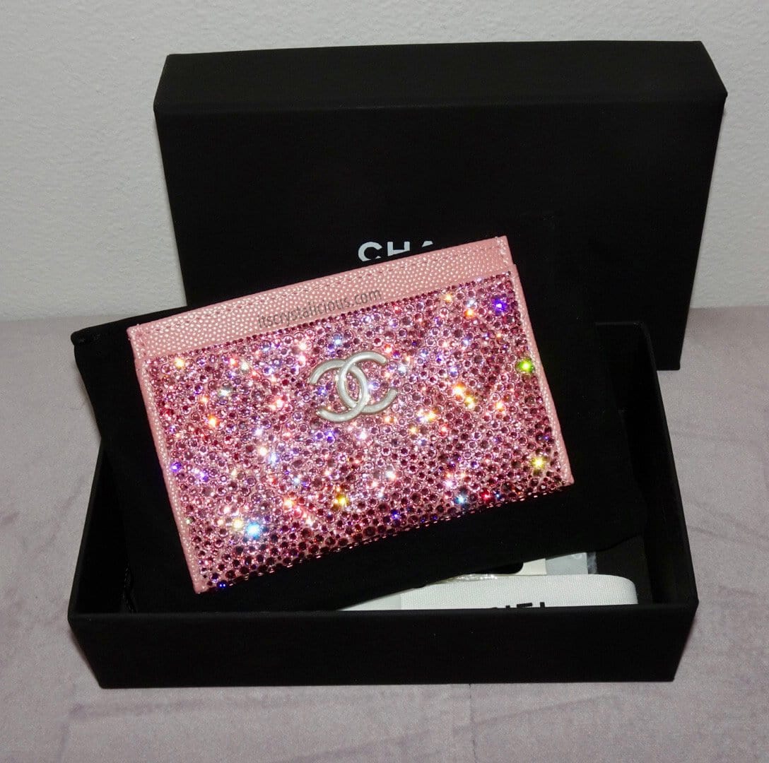 Crystal Pink Chanel Card Holder * - It's Crystalicious®