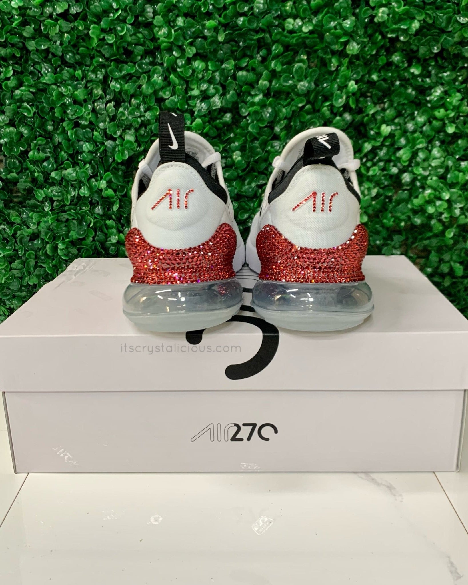 Nike Air Max 270 White/Black/Indian Pink * - It's Crystalicious®